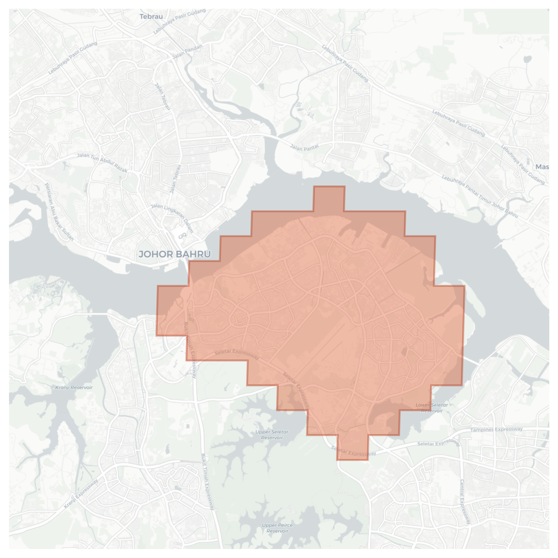 Sembawang geographic map