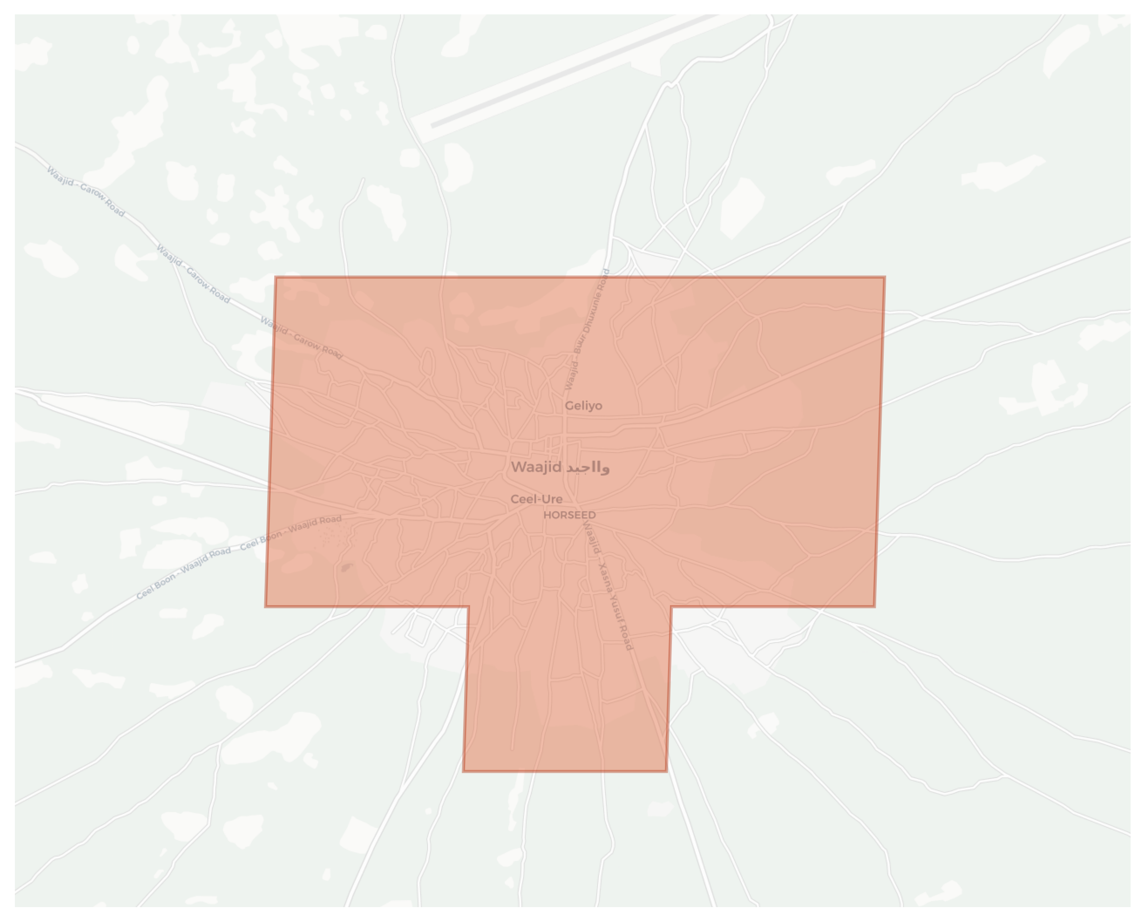 Wajid geographic map