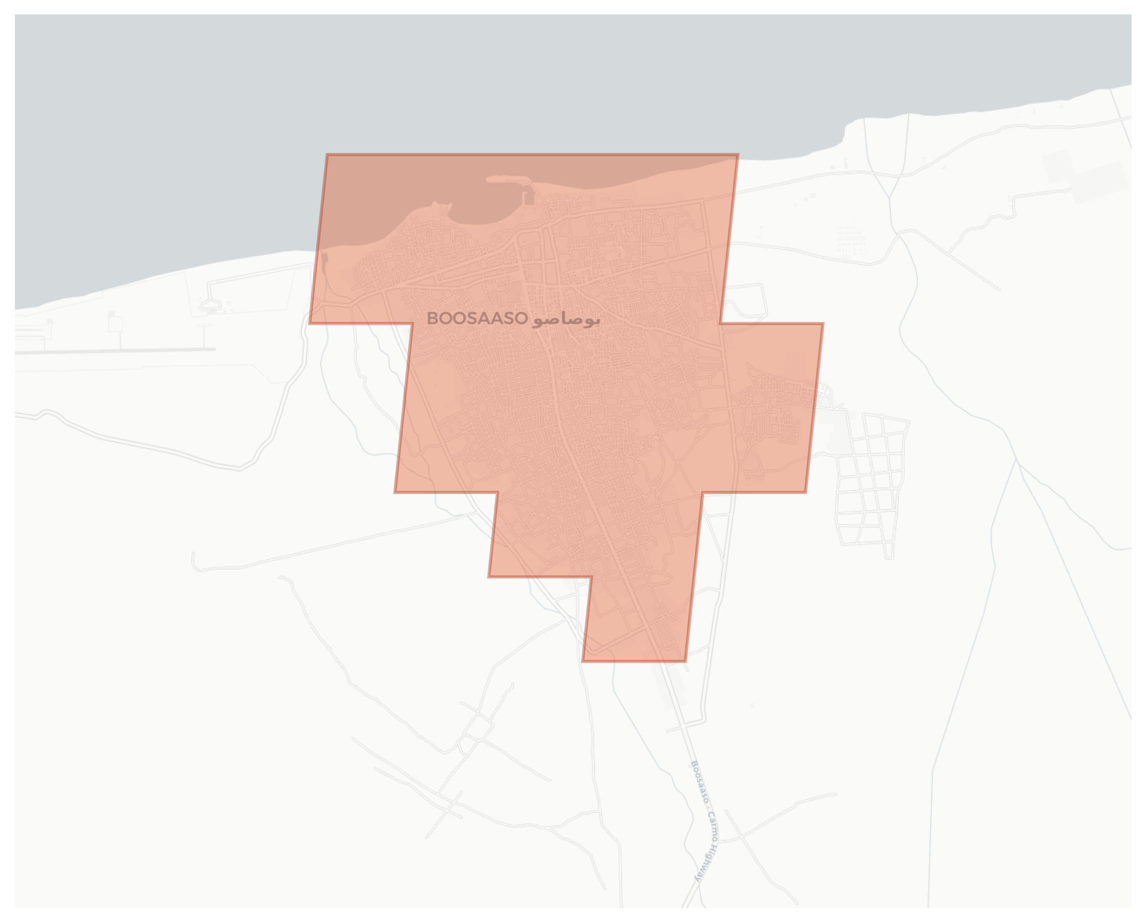 Bosaso geographic map
