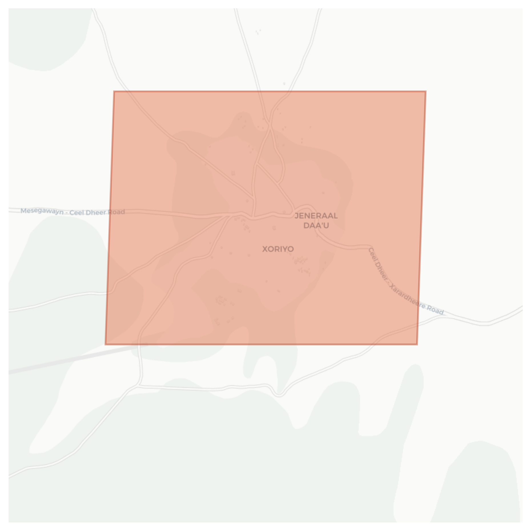 Ceel Dheer geographic map