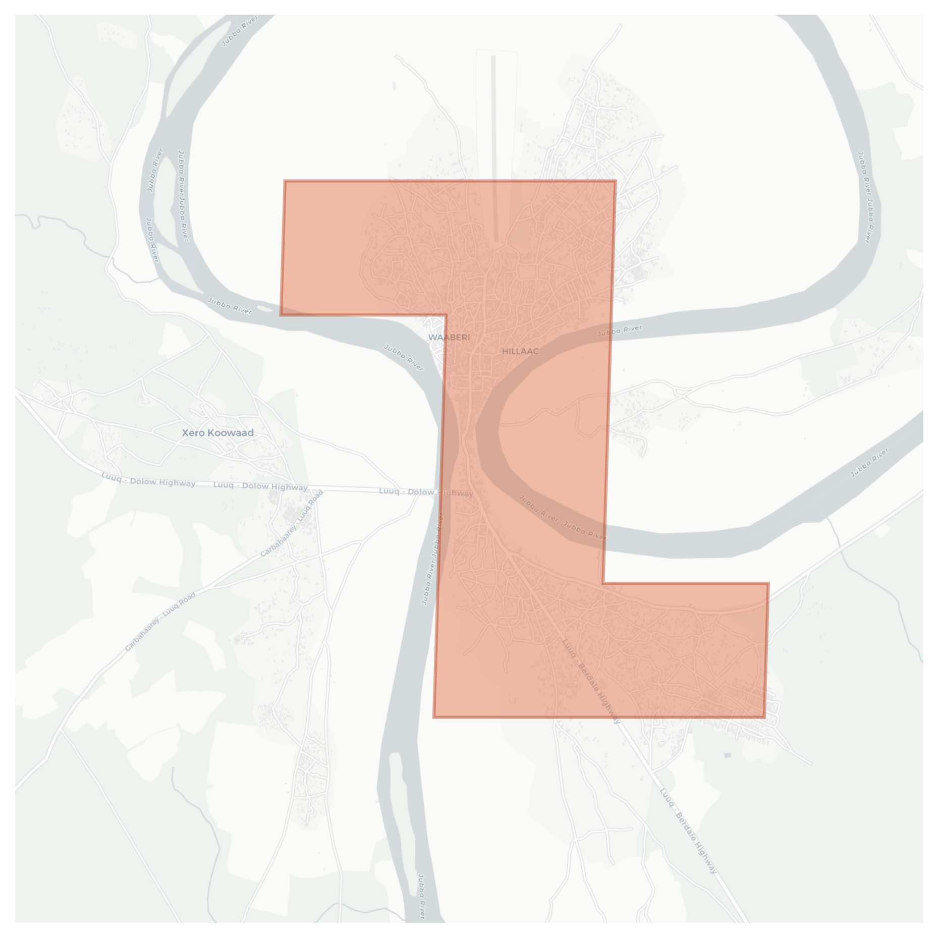 Luuq لوق geographic map