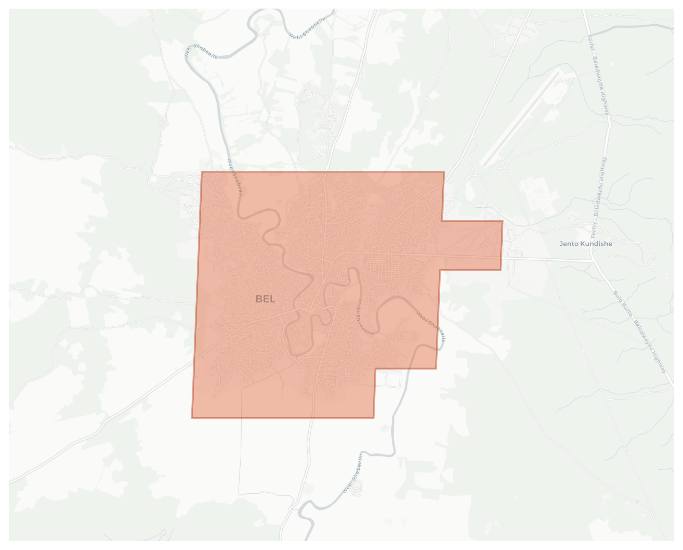 Beledweyne geographic map
