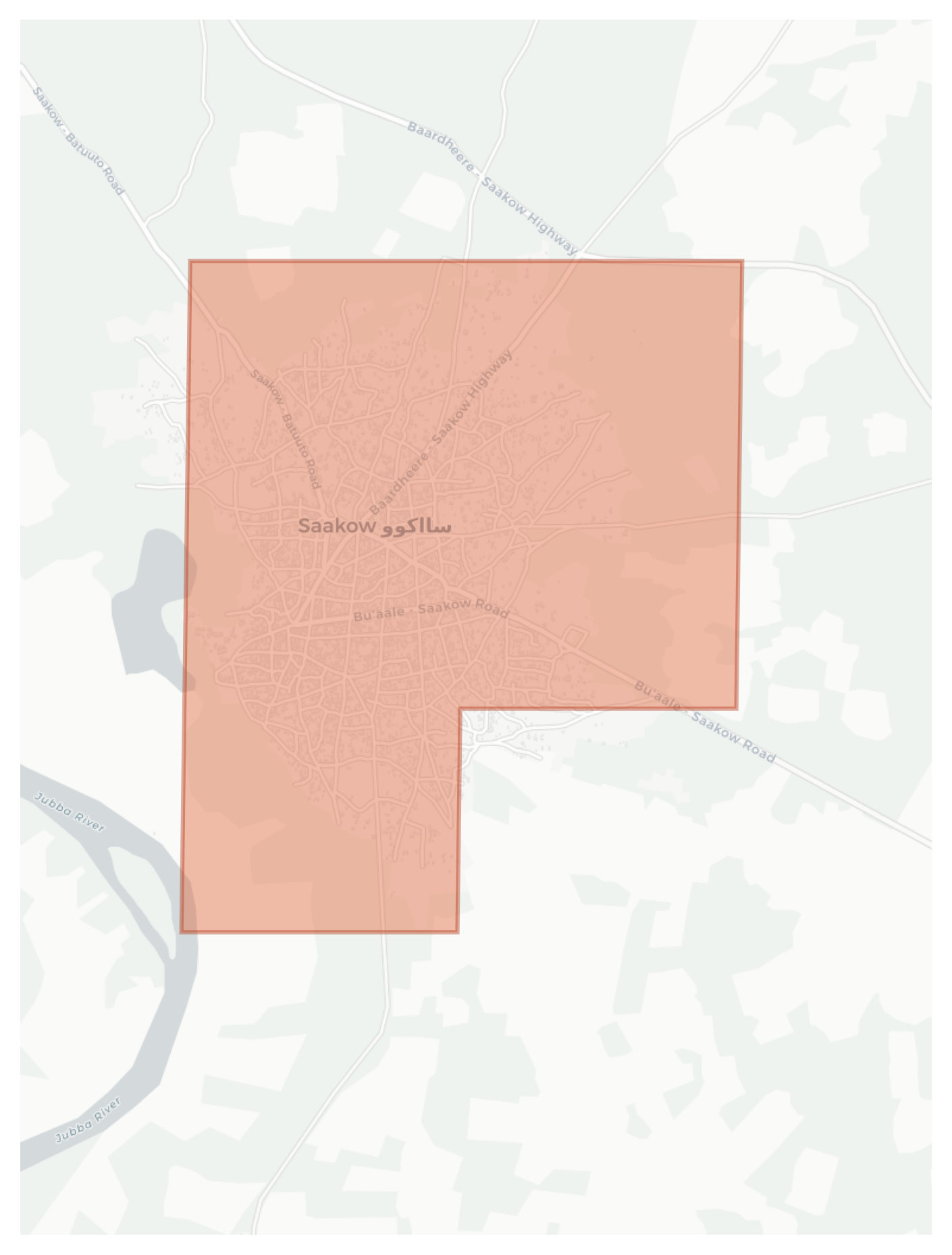 Saakow geographic map
