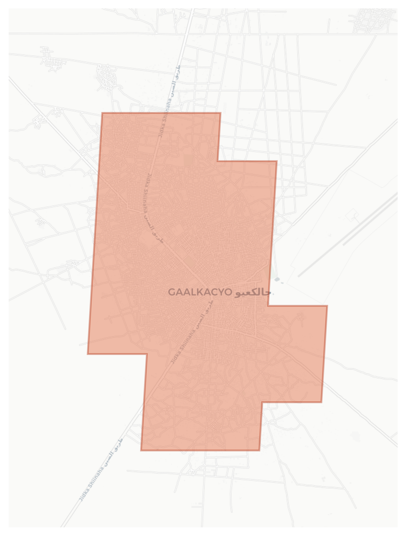 Galkayo geographic map