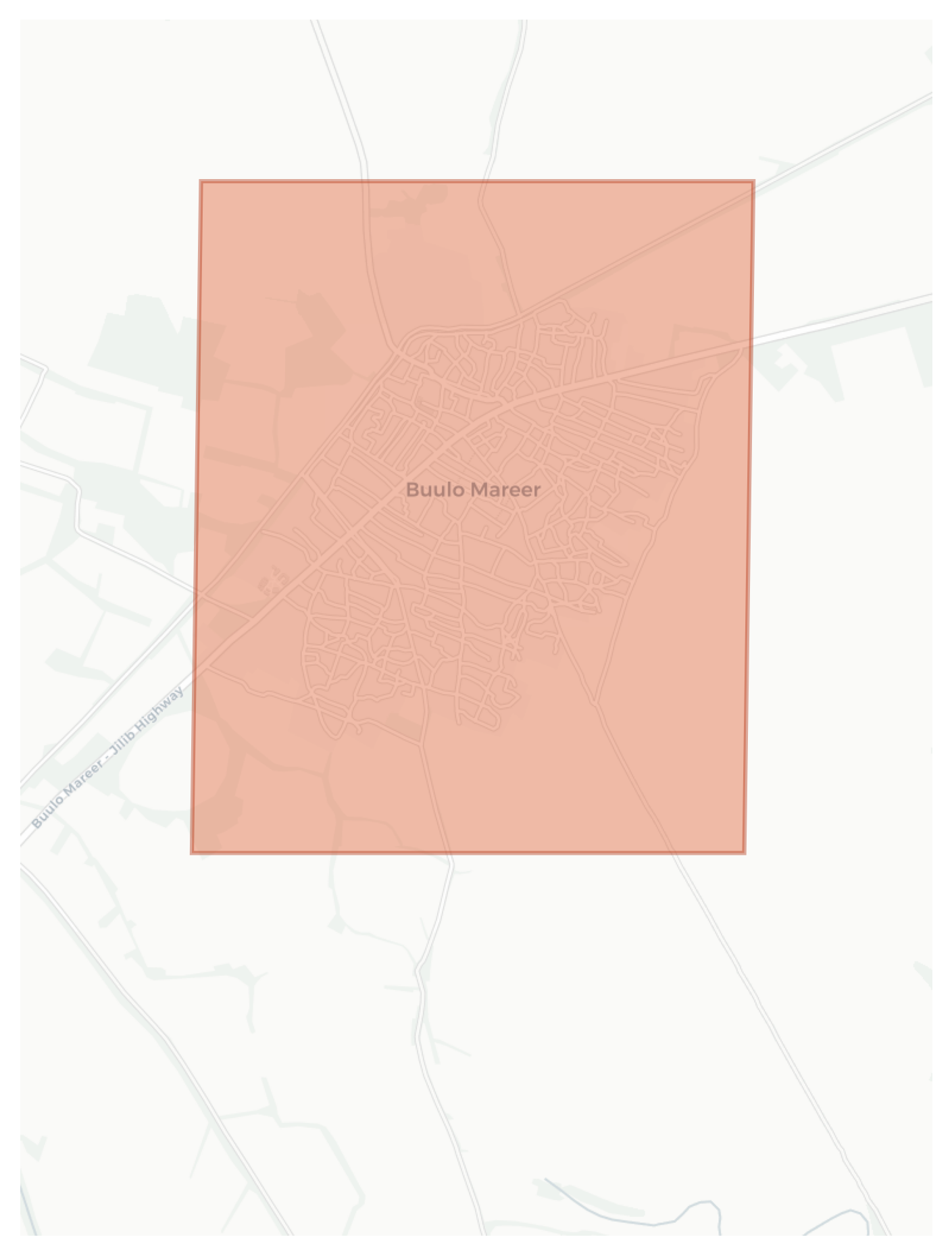 Buulo Mareer geographic map