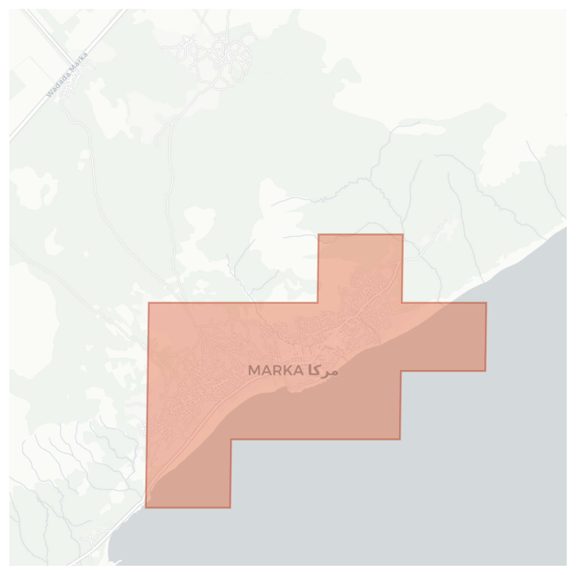 Merca geographic map