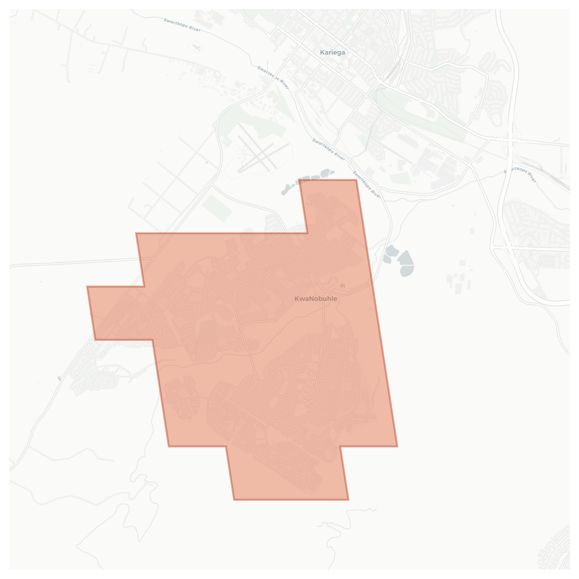 KwaNobuhle geographic map