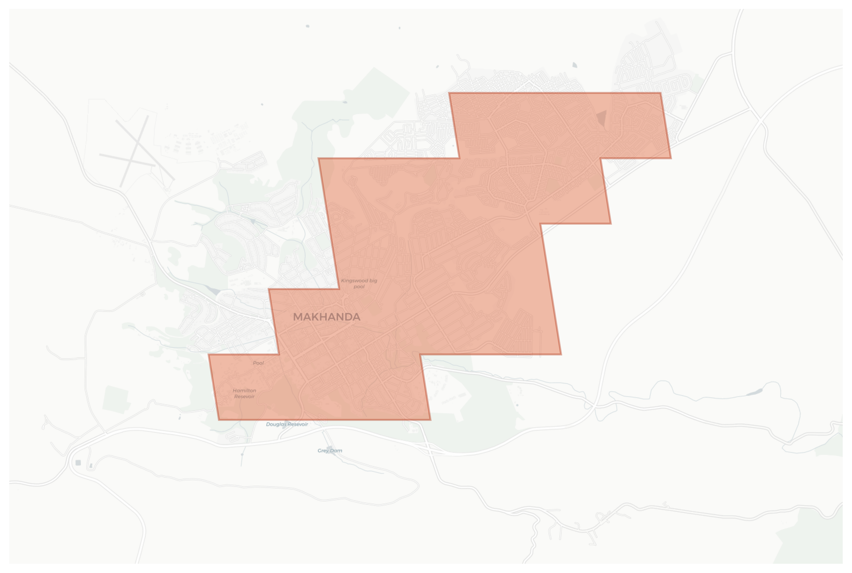 Makhanda geographic map