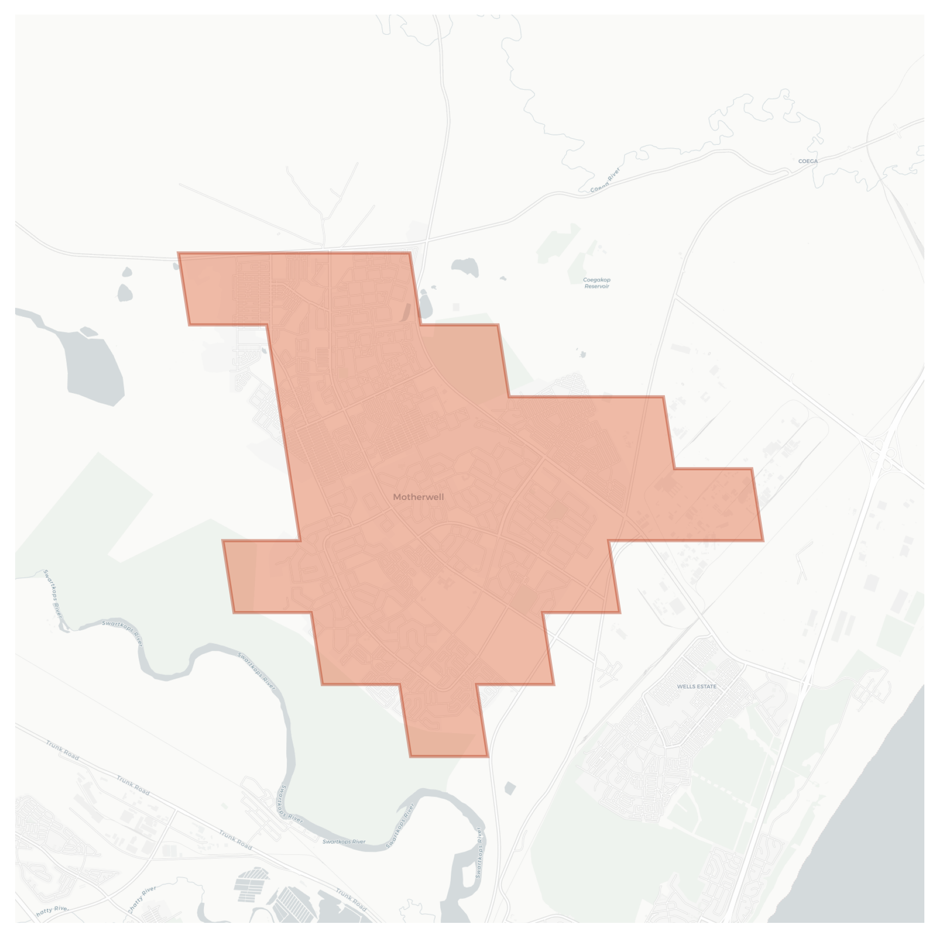 Motherwell geographic map
