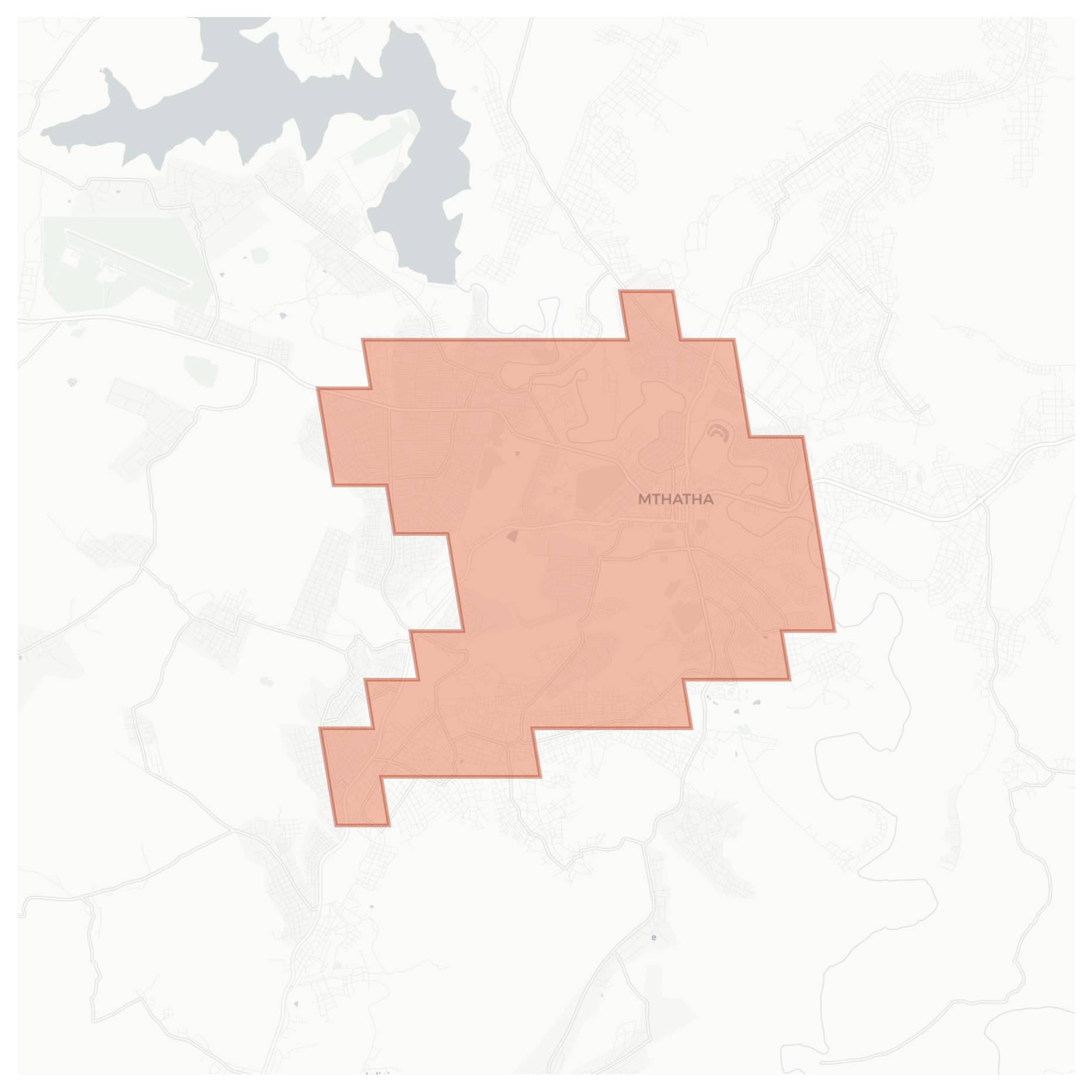 Mthatha geographic map