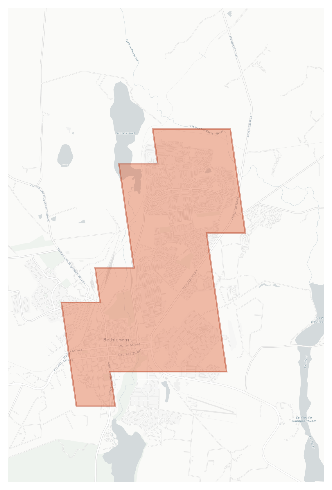 Bethlehem geographic map