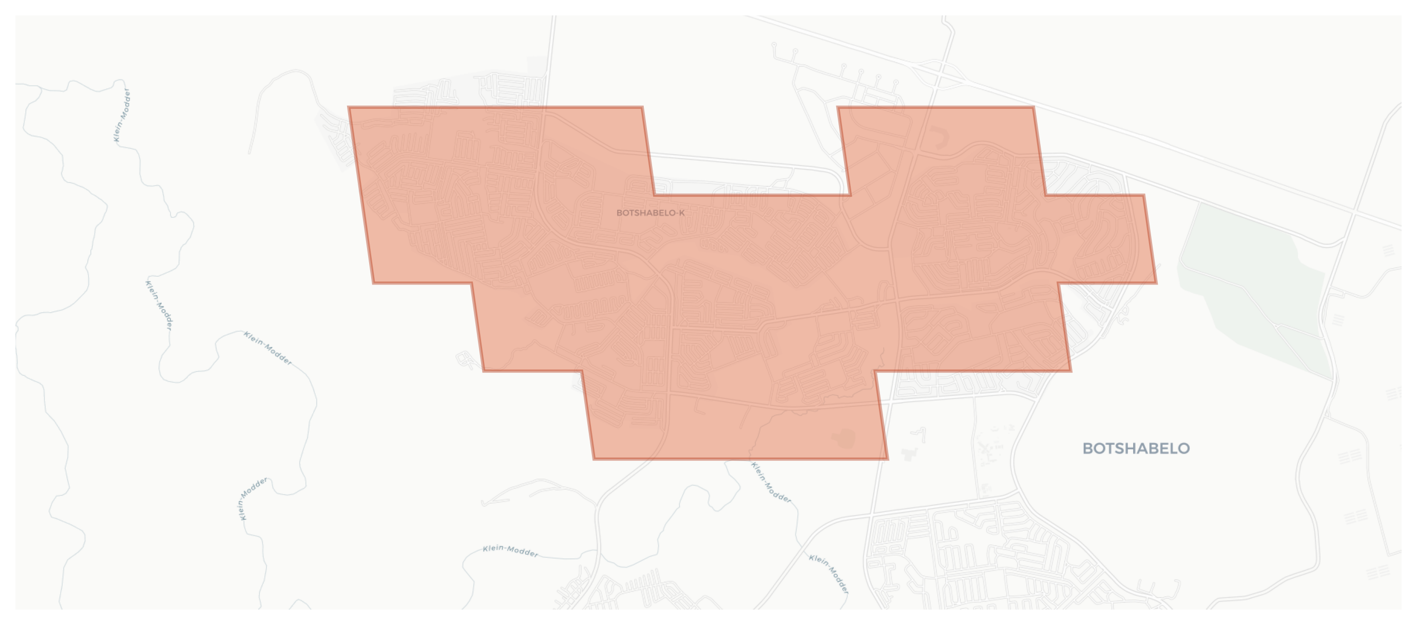 Botshabelo-K geographic map