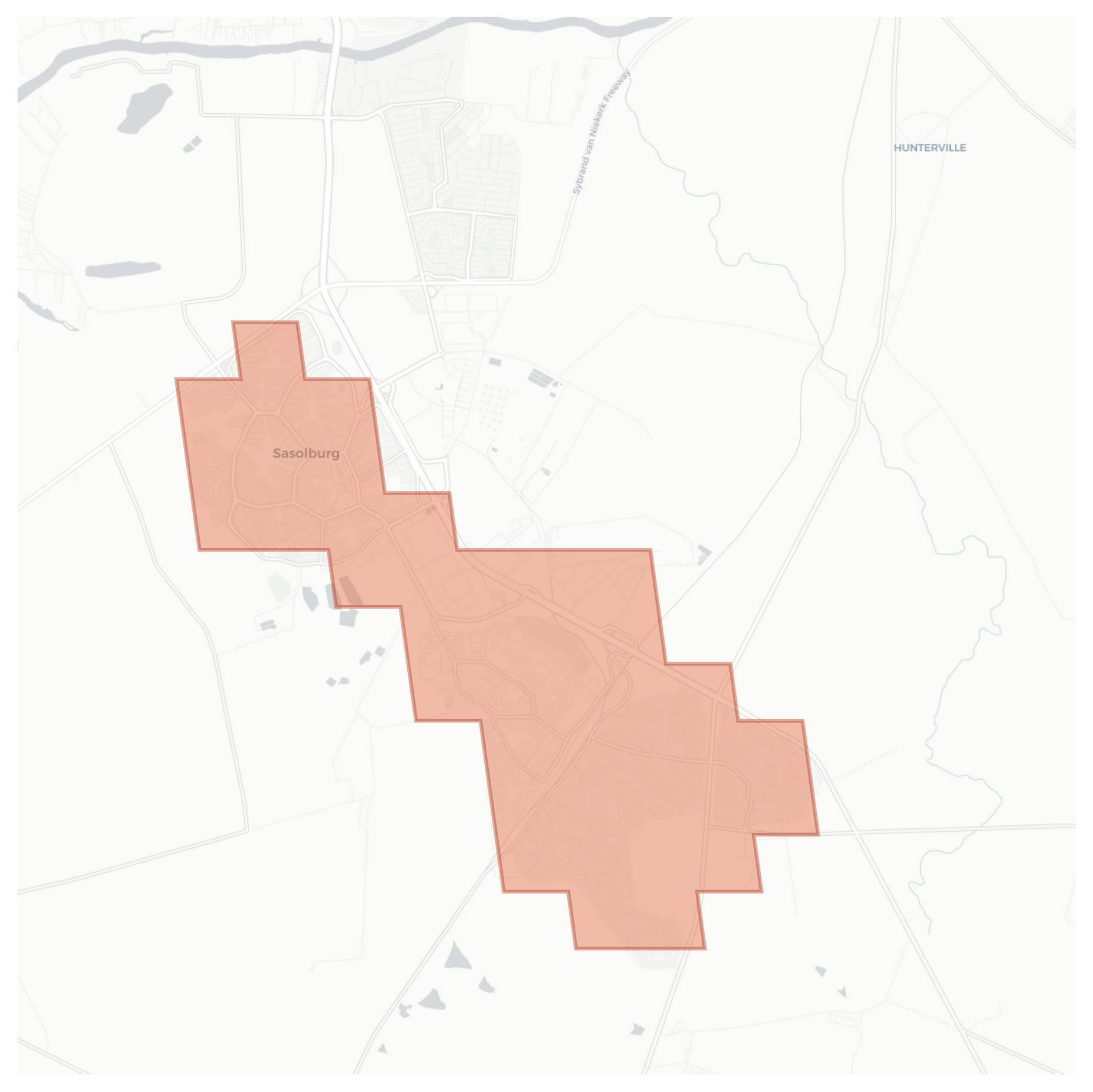 Sasolburg geographic map