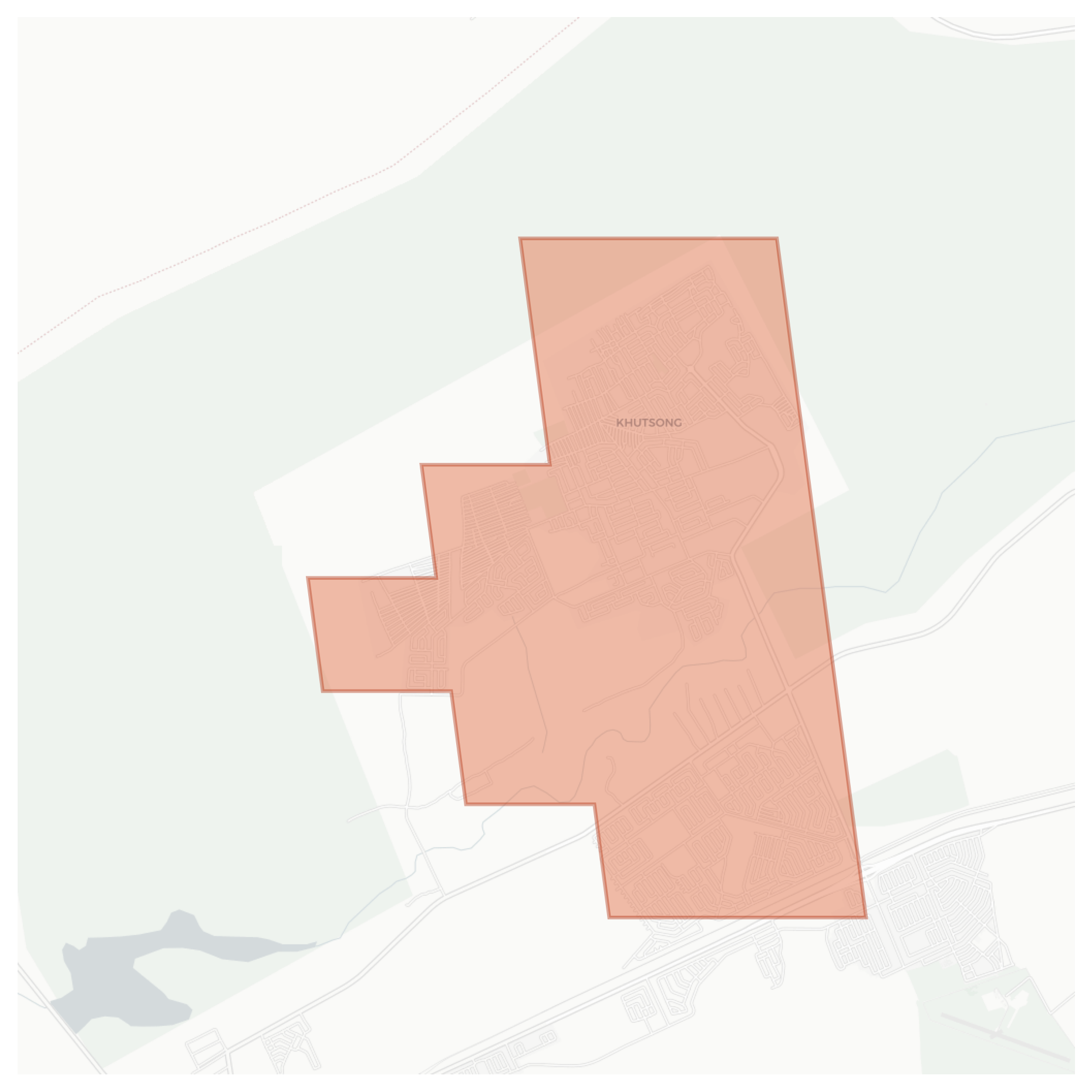 Khutsong geographic map