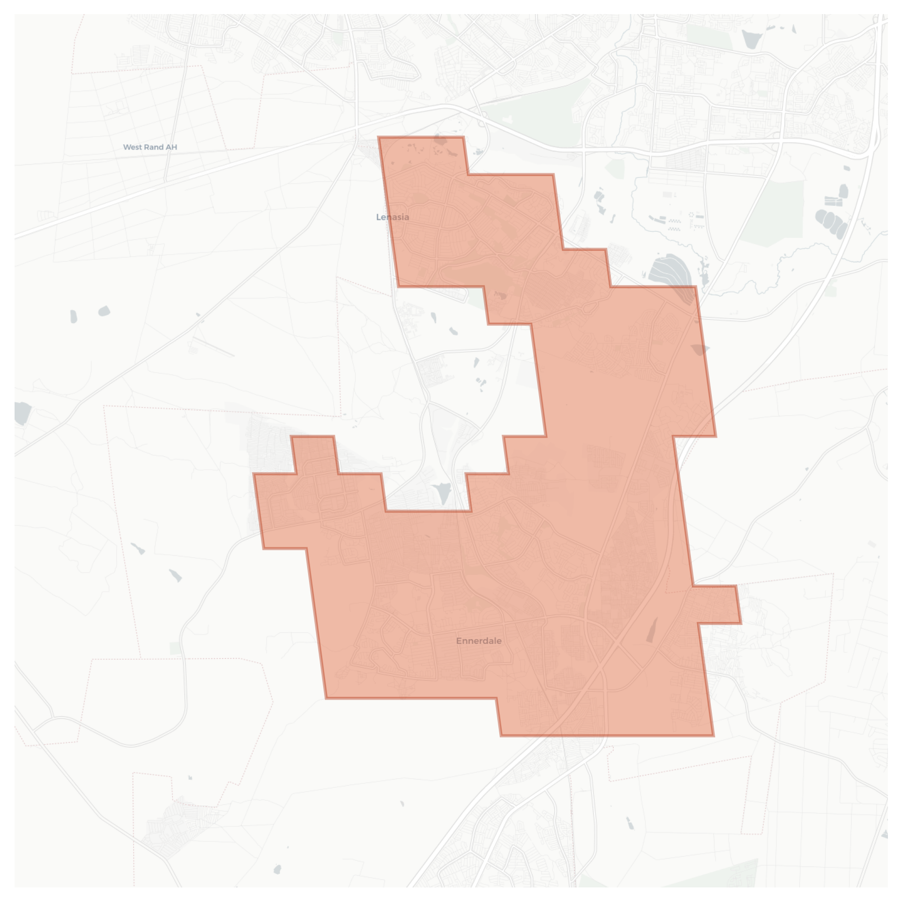 Lenasia geographic map