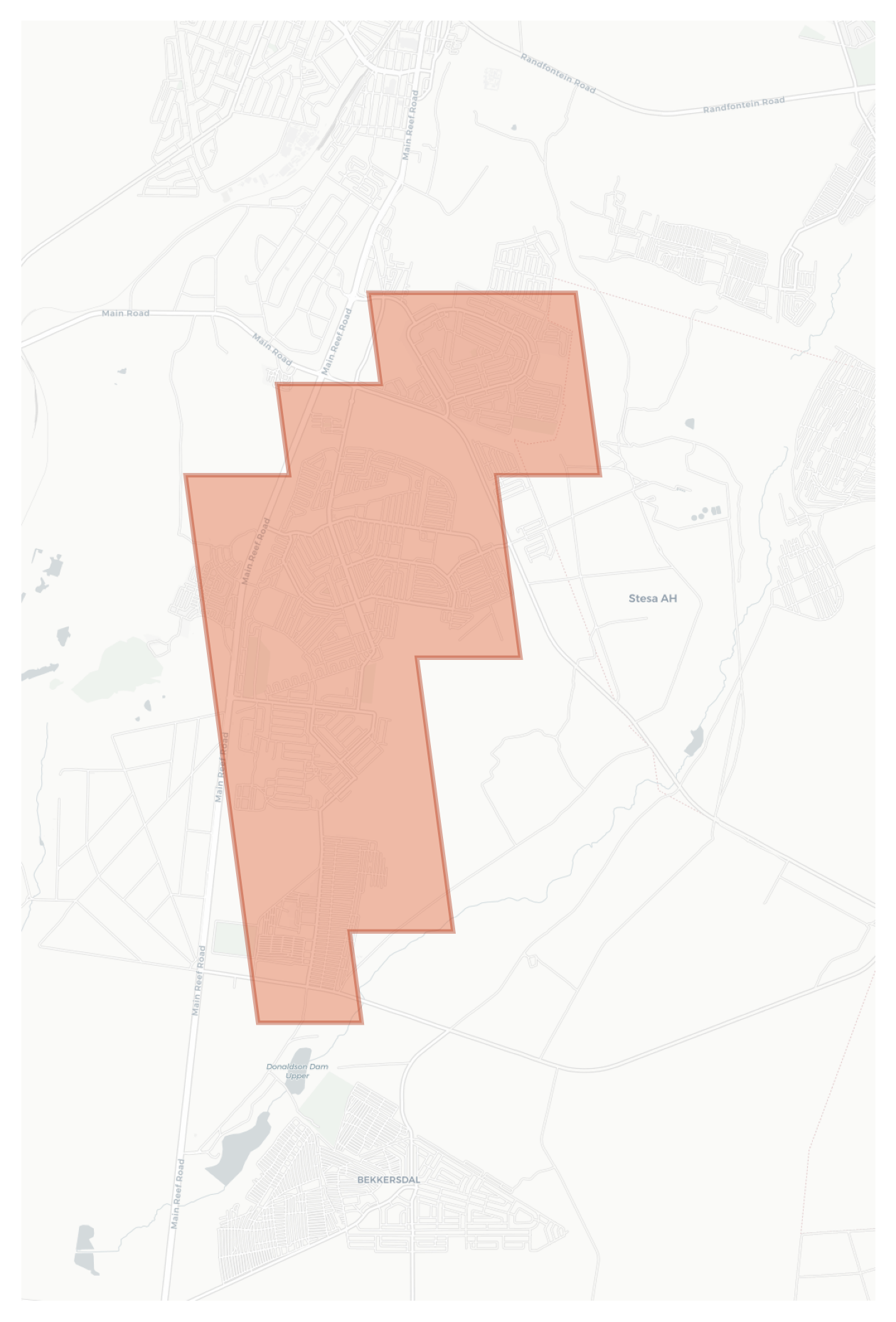 Mohlakeng geographic map