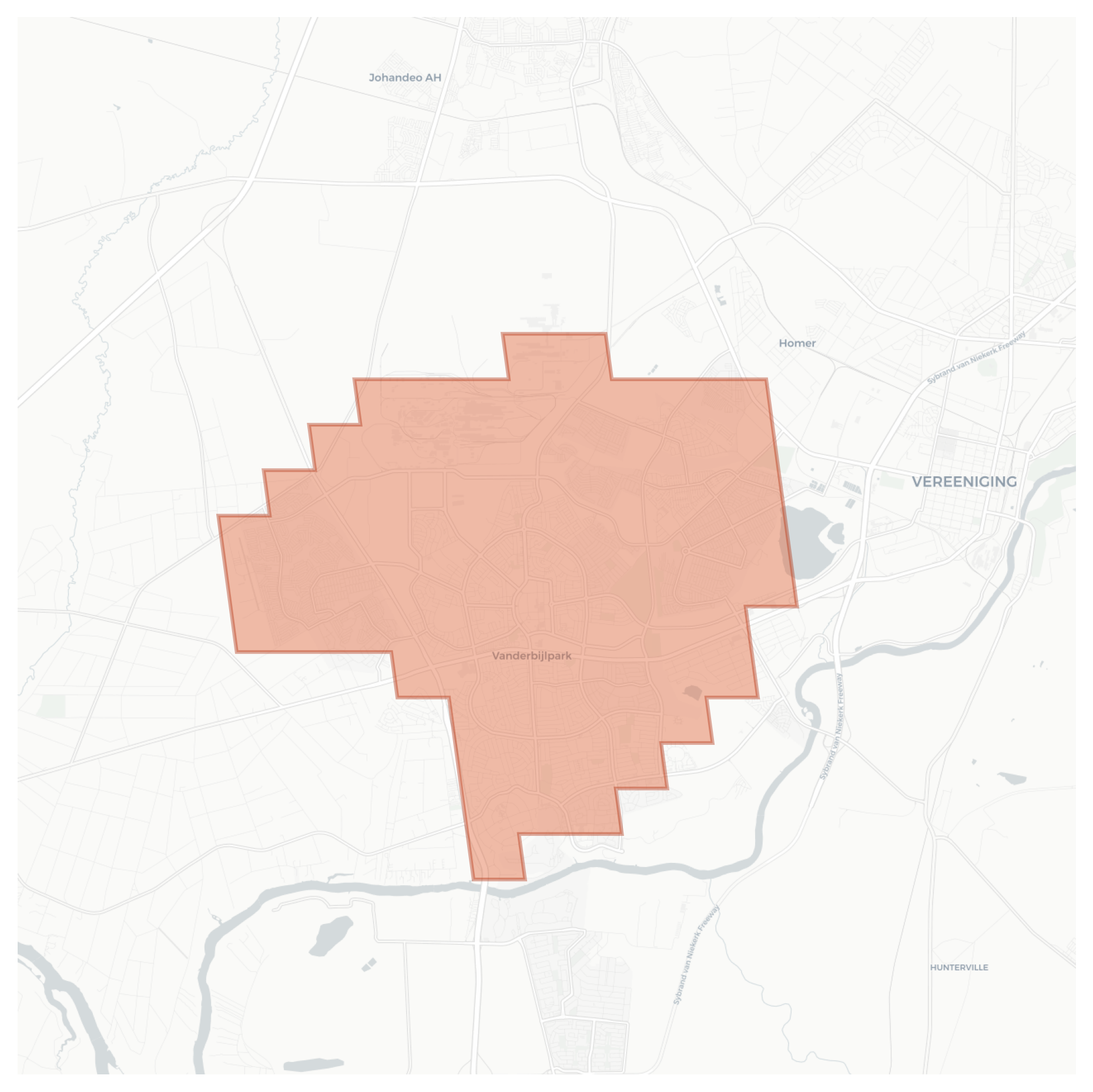 Vanderbijlpark geographic map