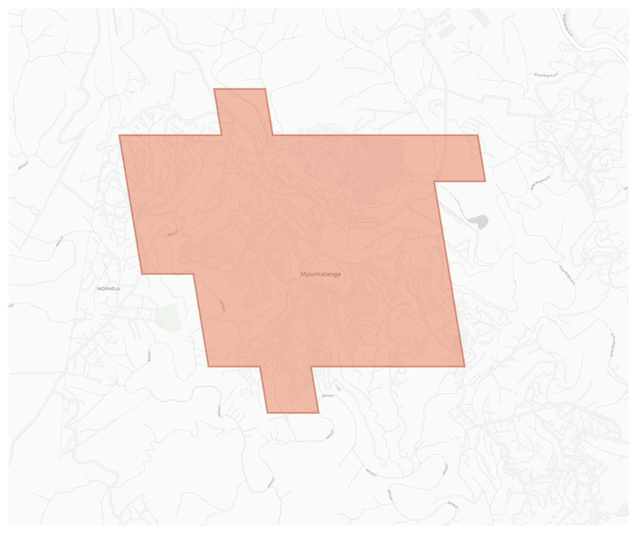 Mpumalanga geographic map