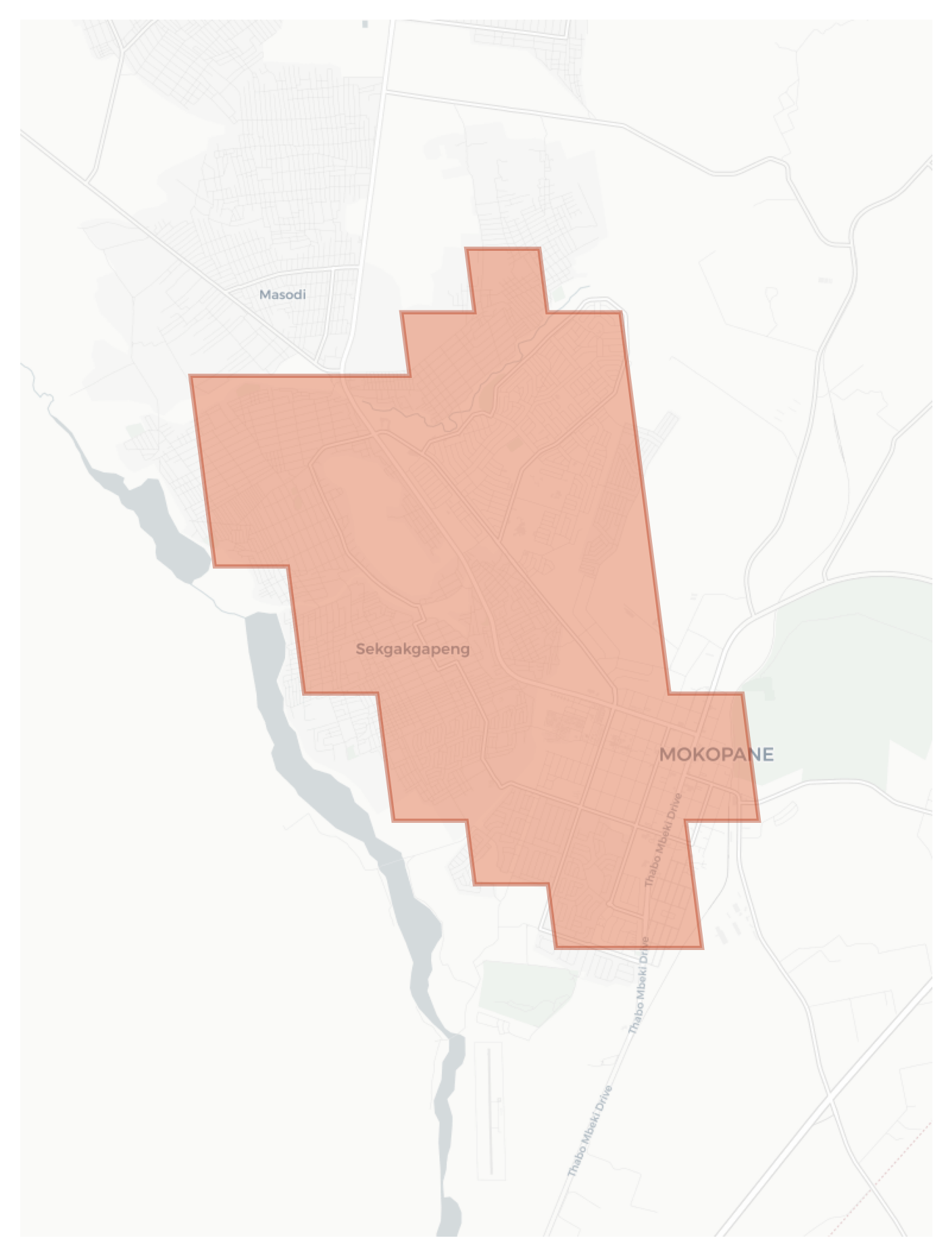 Mokopane geographic map