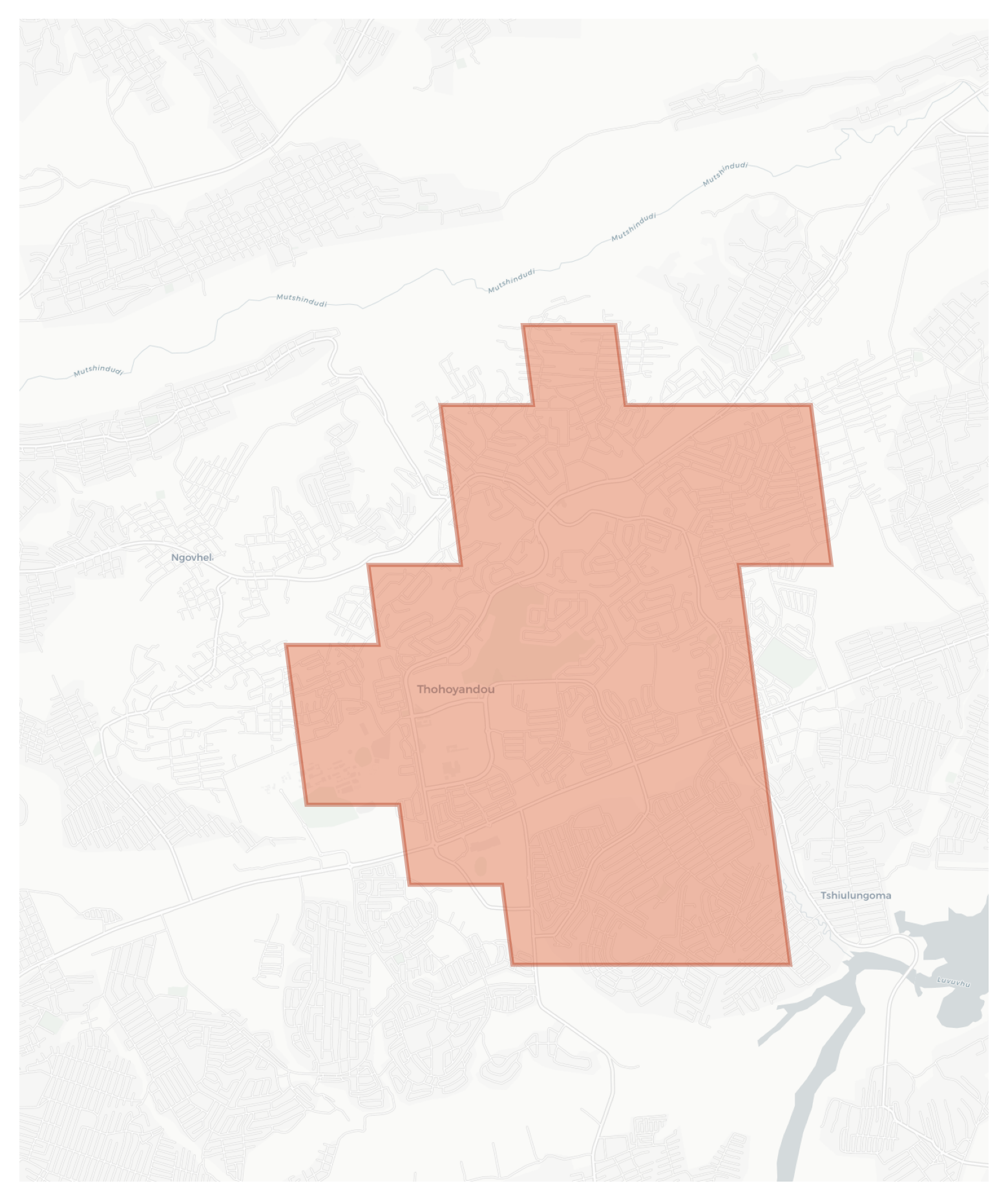 Thohoyandou geographic map