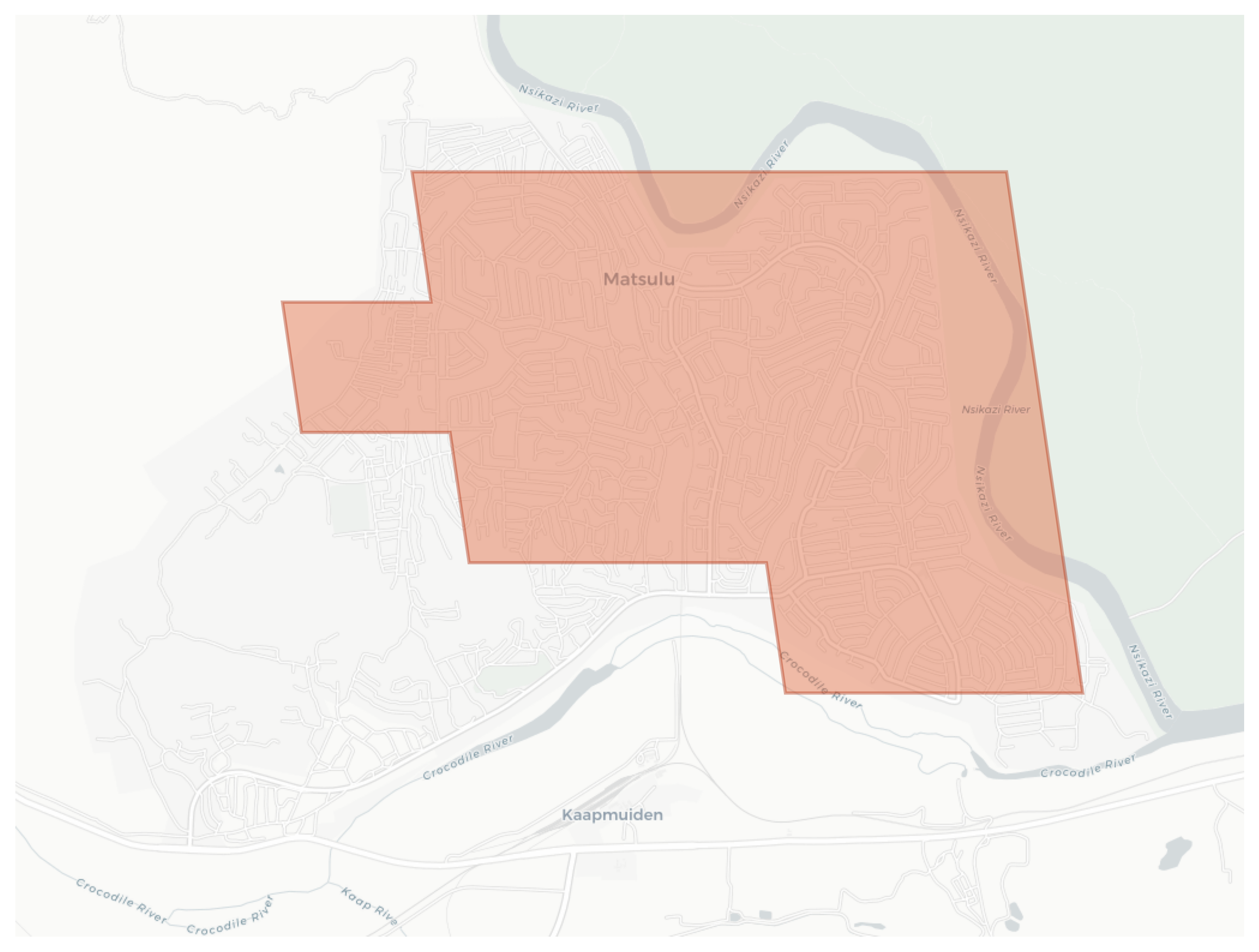 Matsulu geographic map