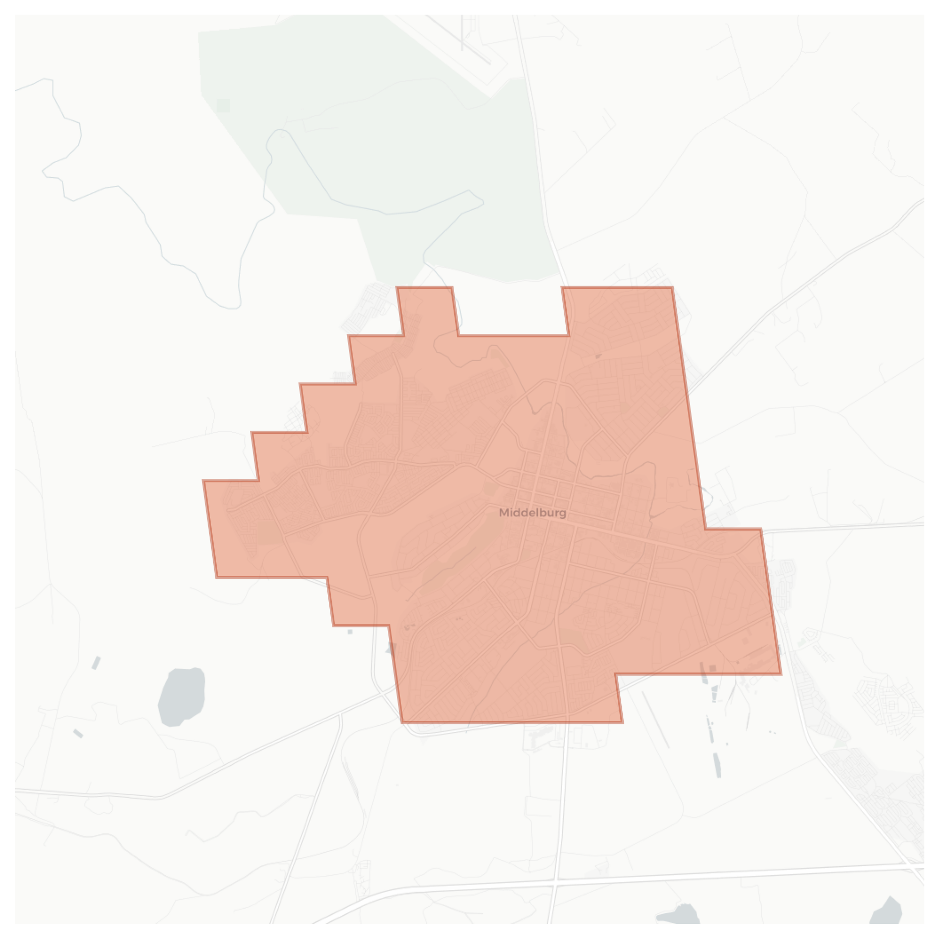 Middelburg geographic map