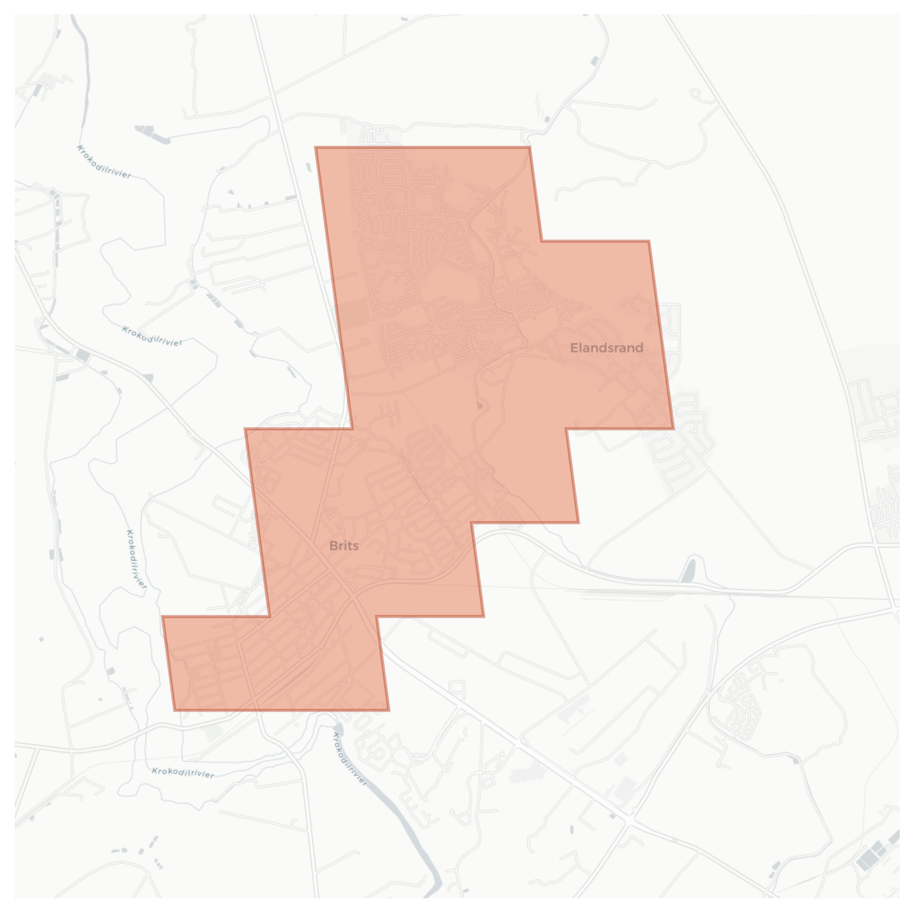 Brits geographic map