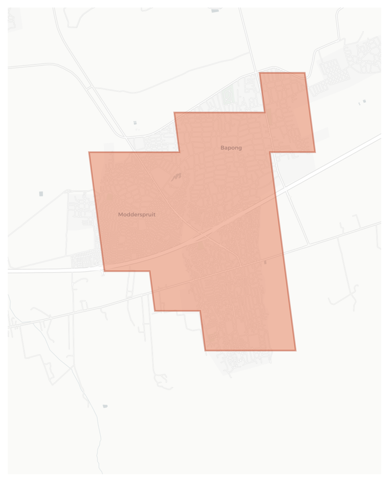Modderspruit geographic map
