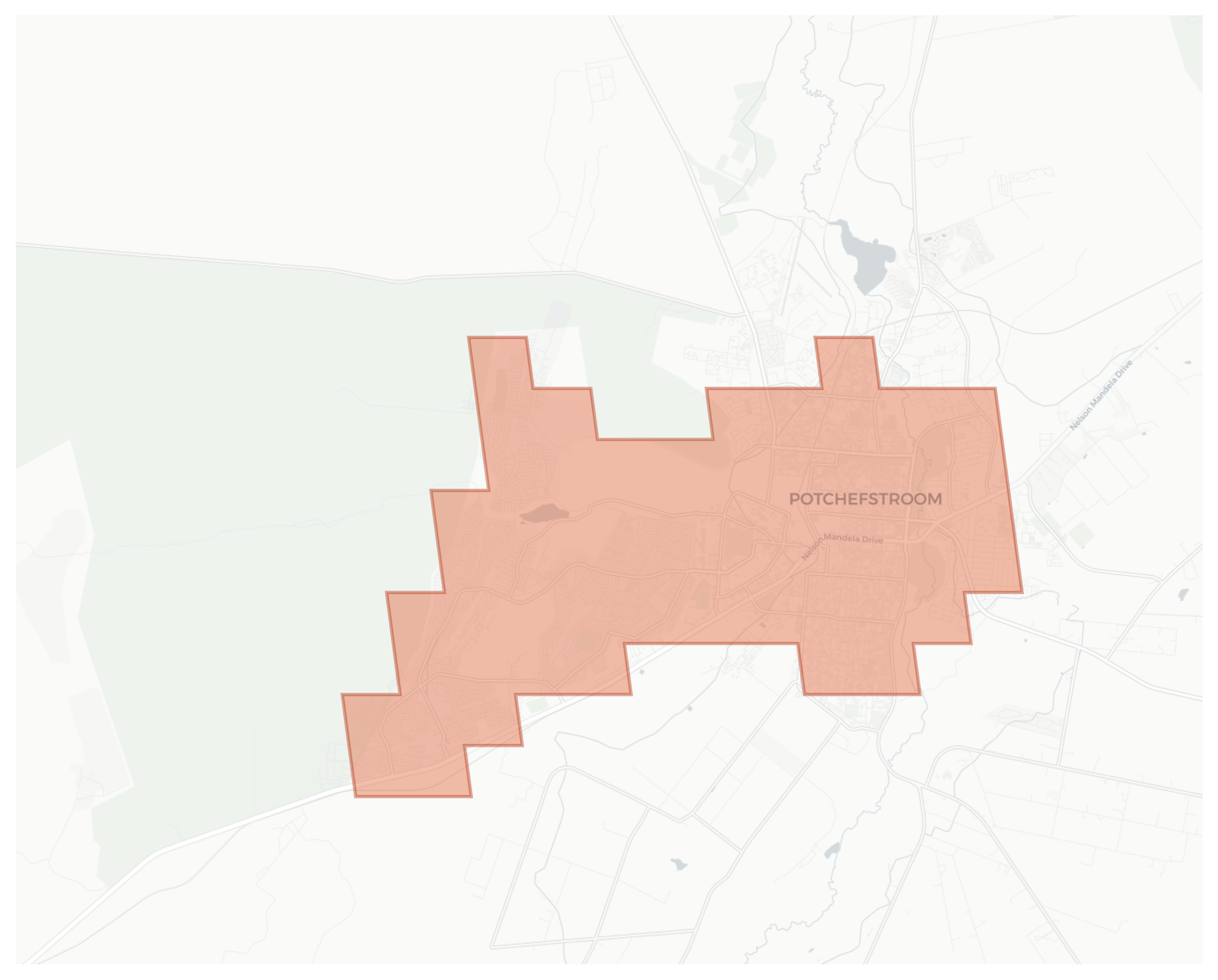 Potchefstroom geographic map