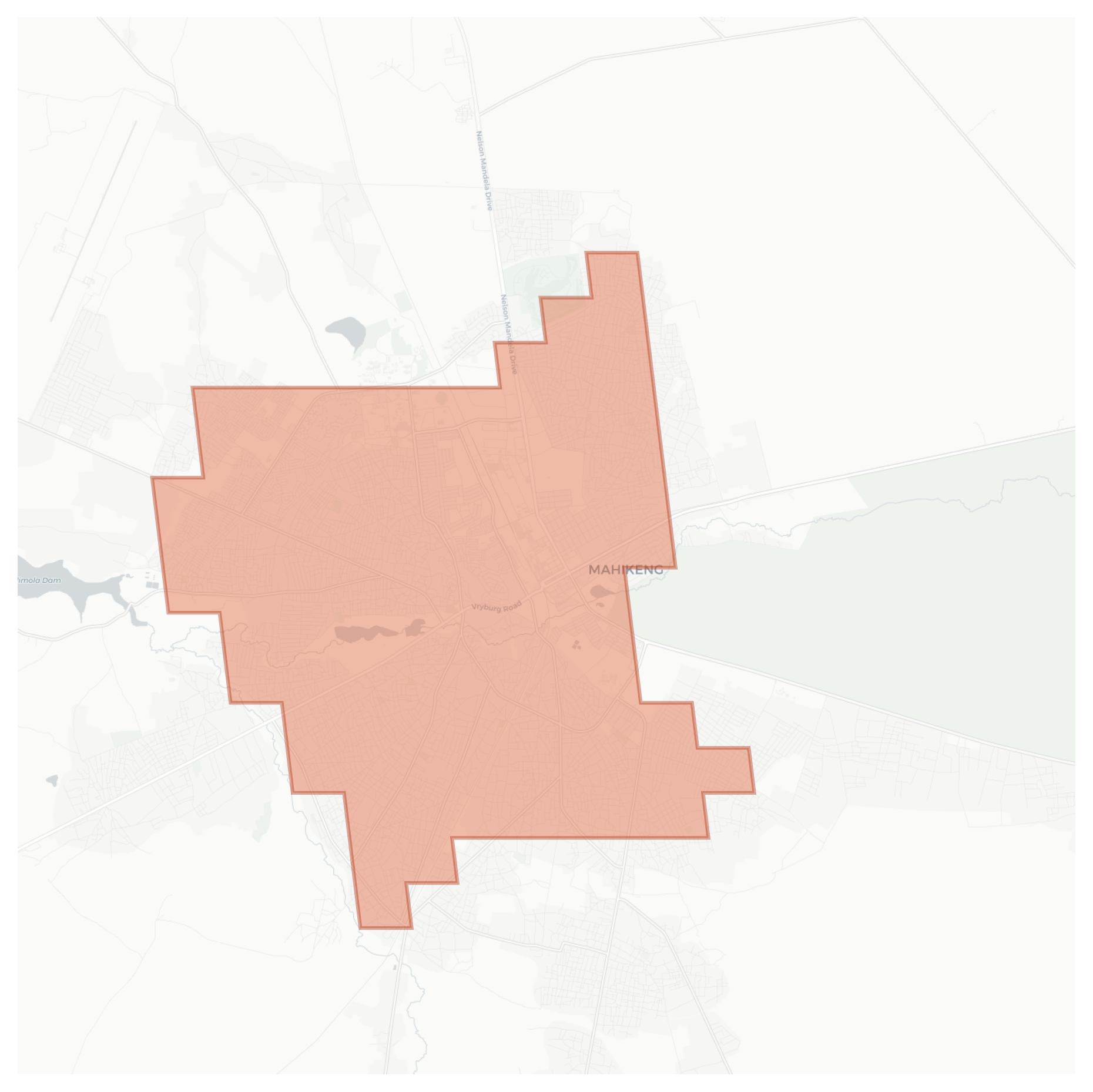 Seweding geographic map