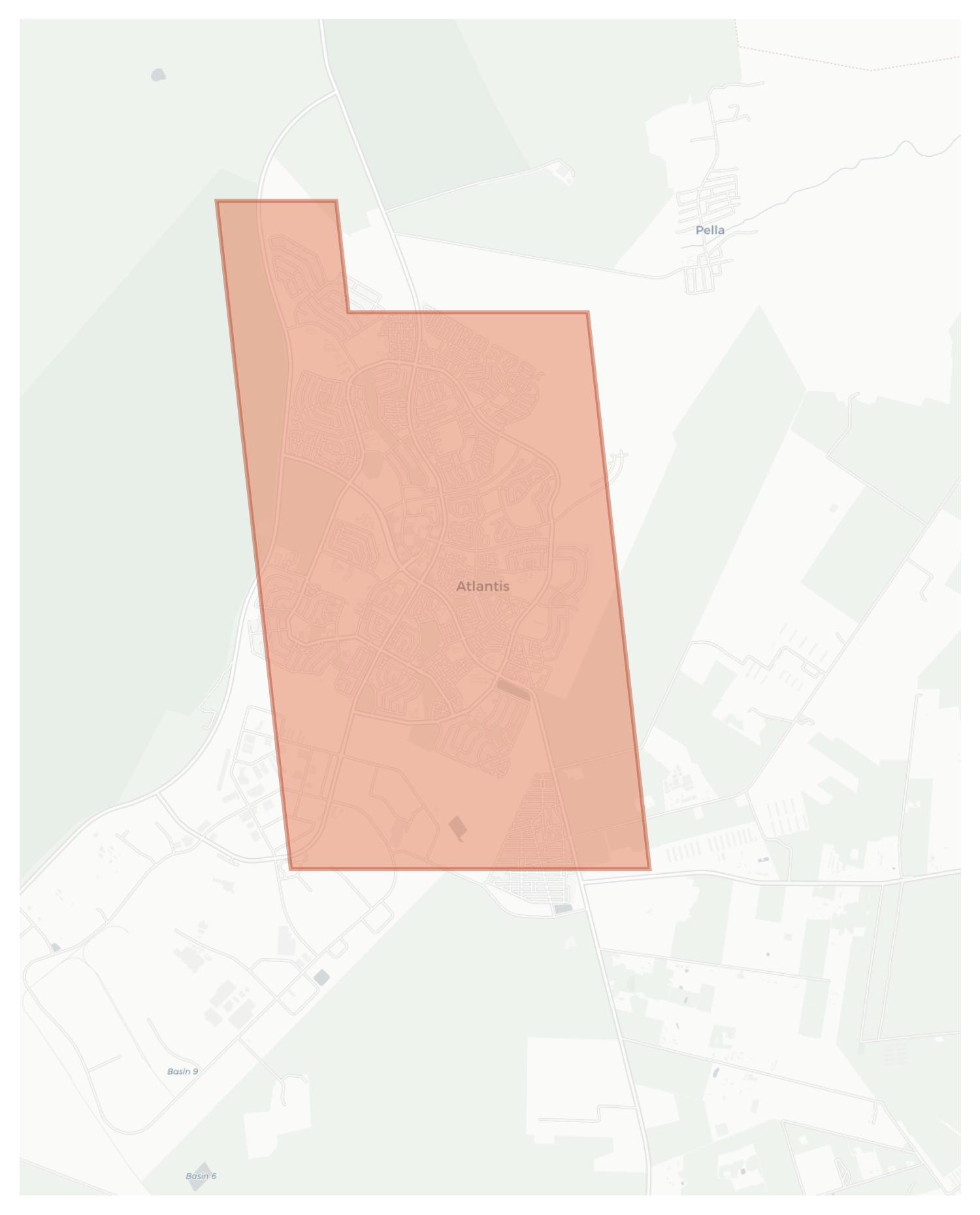 Atlantis geographic map