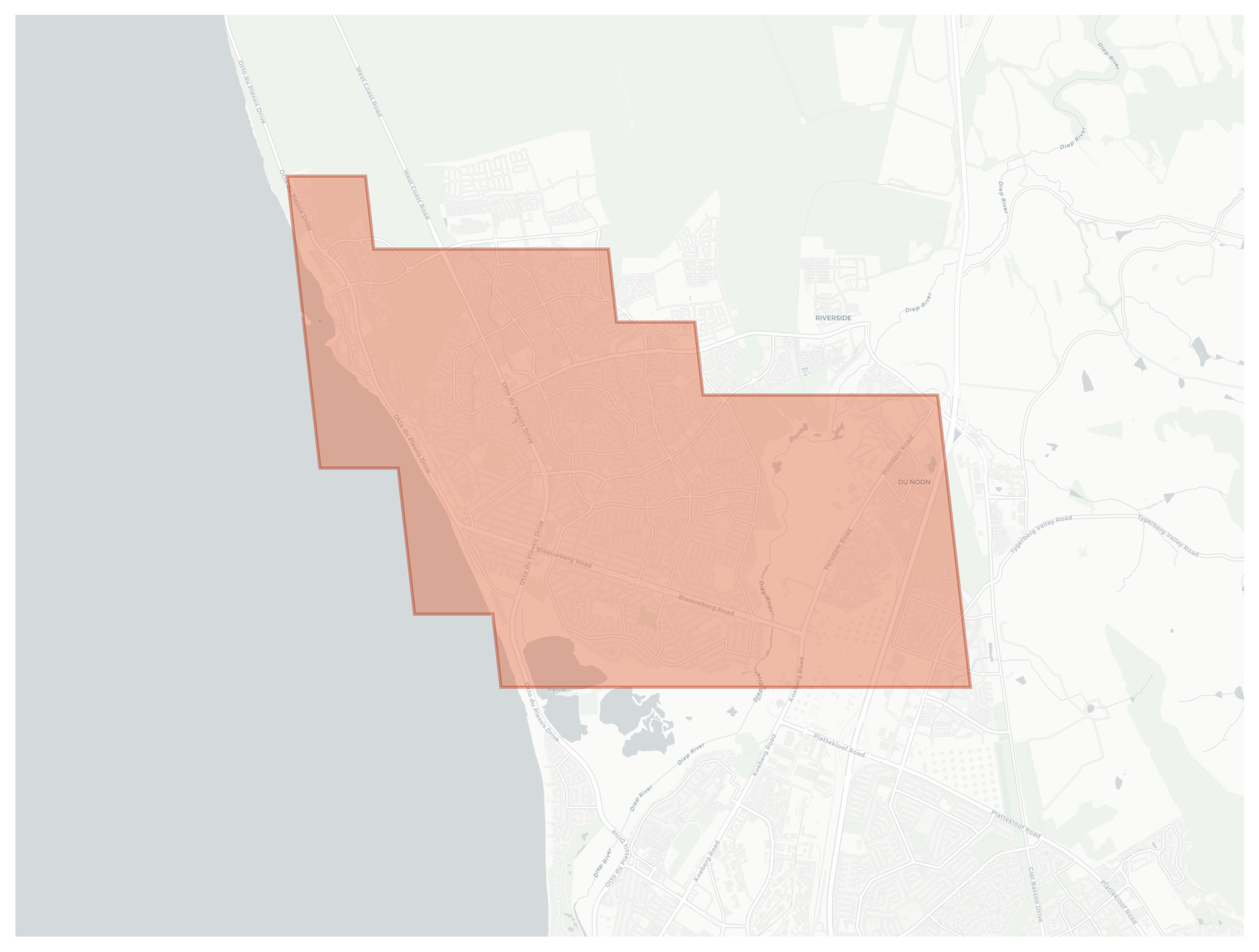 Blouberg Rise geographic map