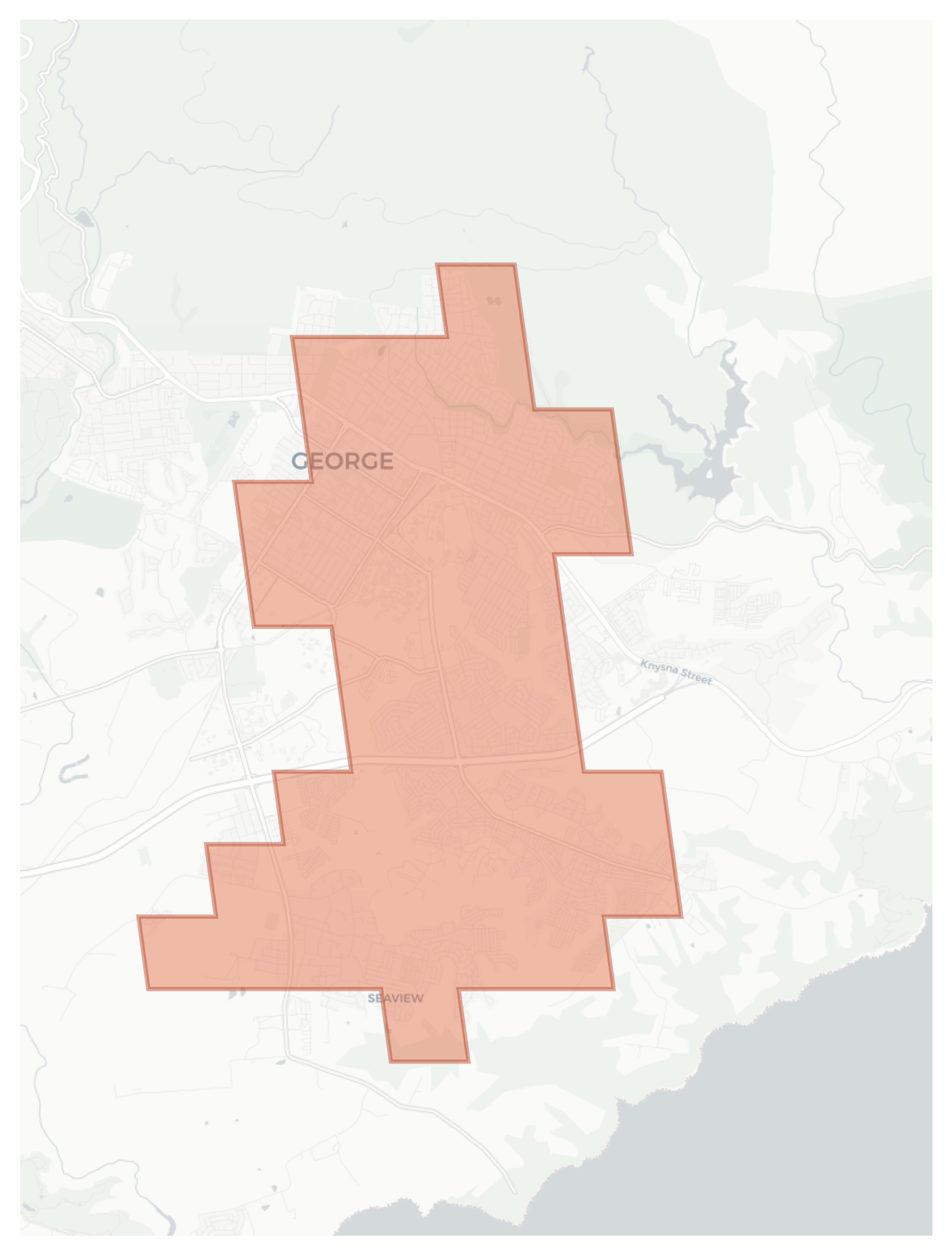 George geographic map