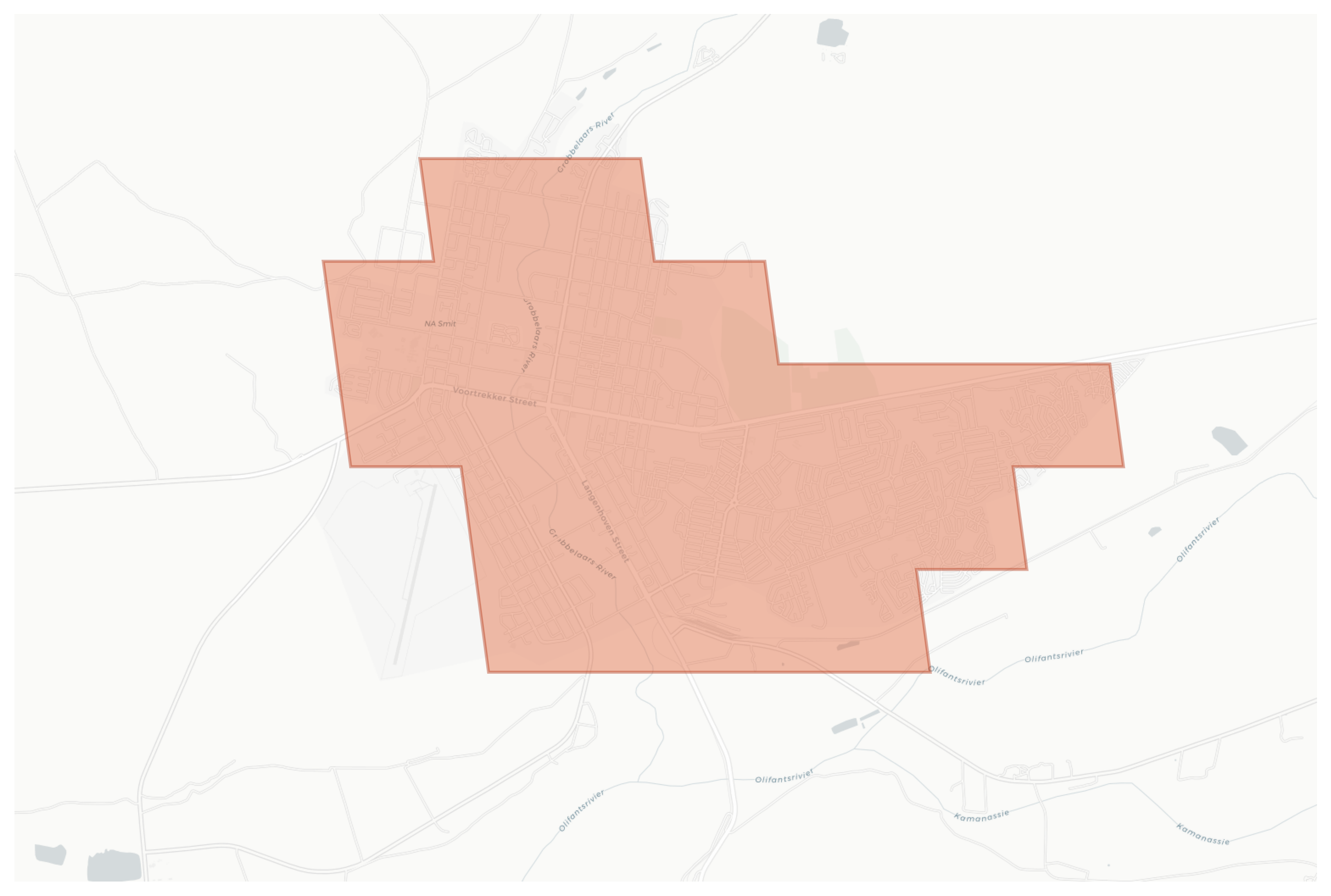 Oudtshoorn geographic map