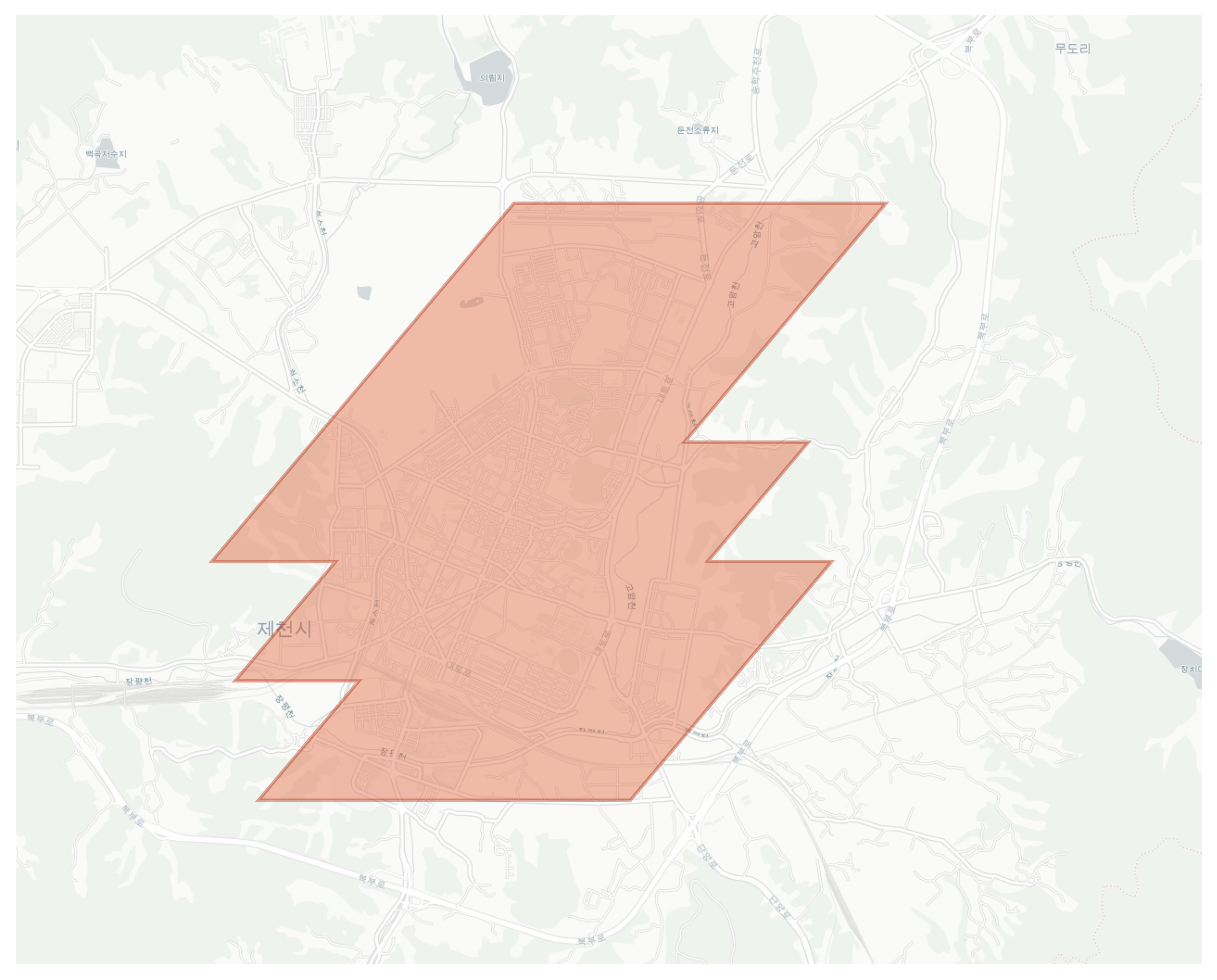 Jecheon-si geographic map