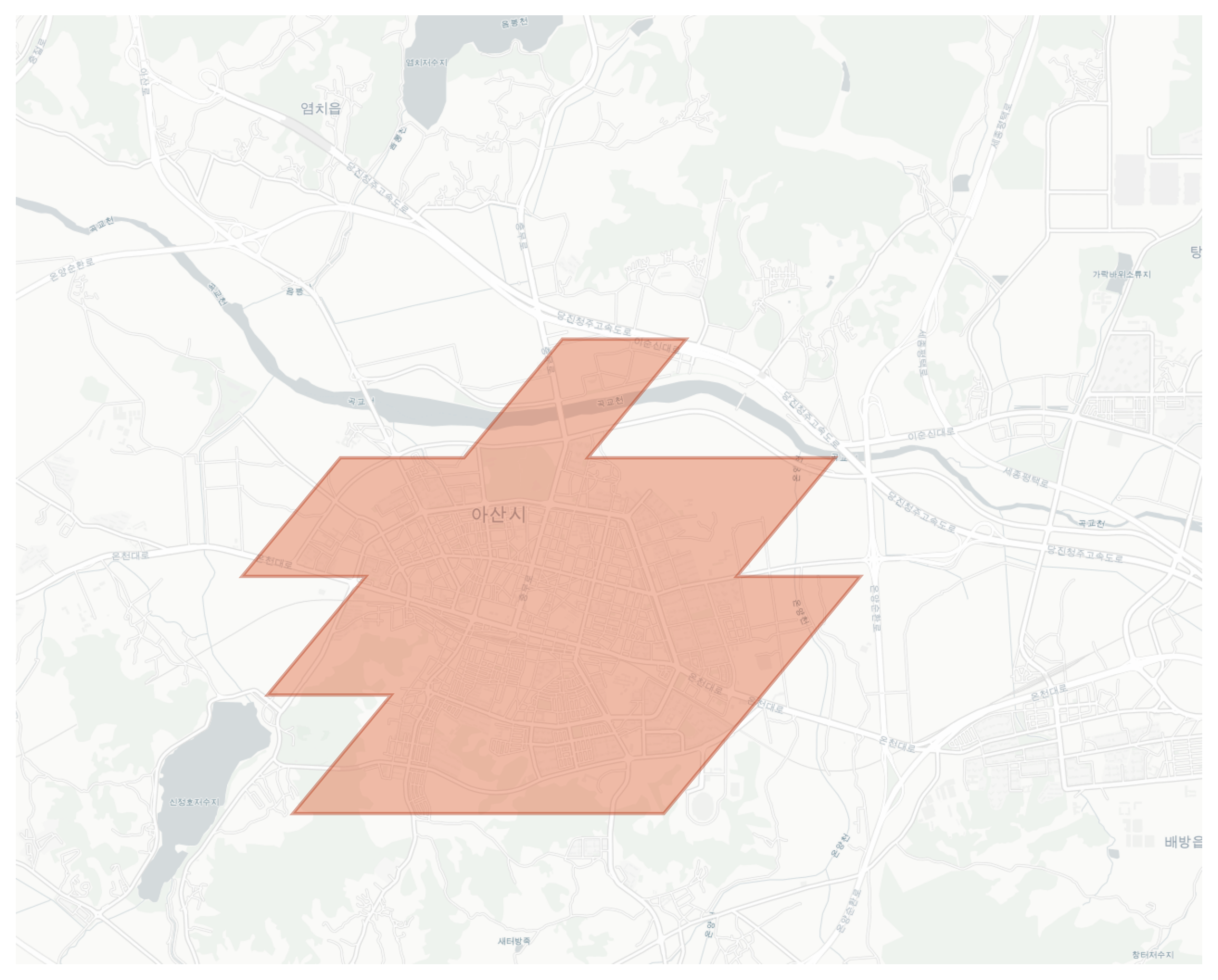 Asan-si geographic map