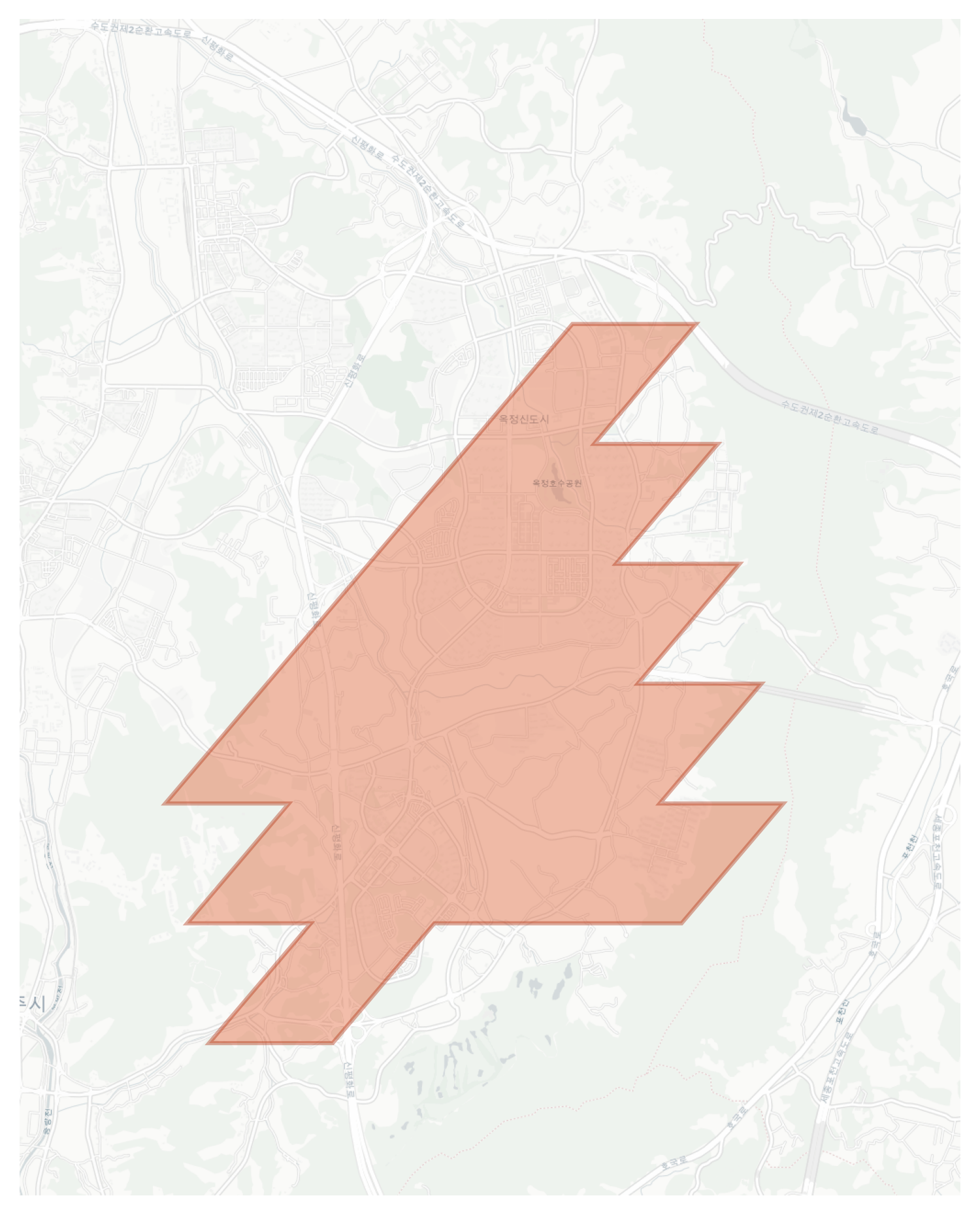 옥정신도시 geographic map