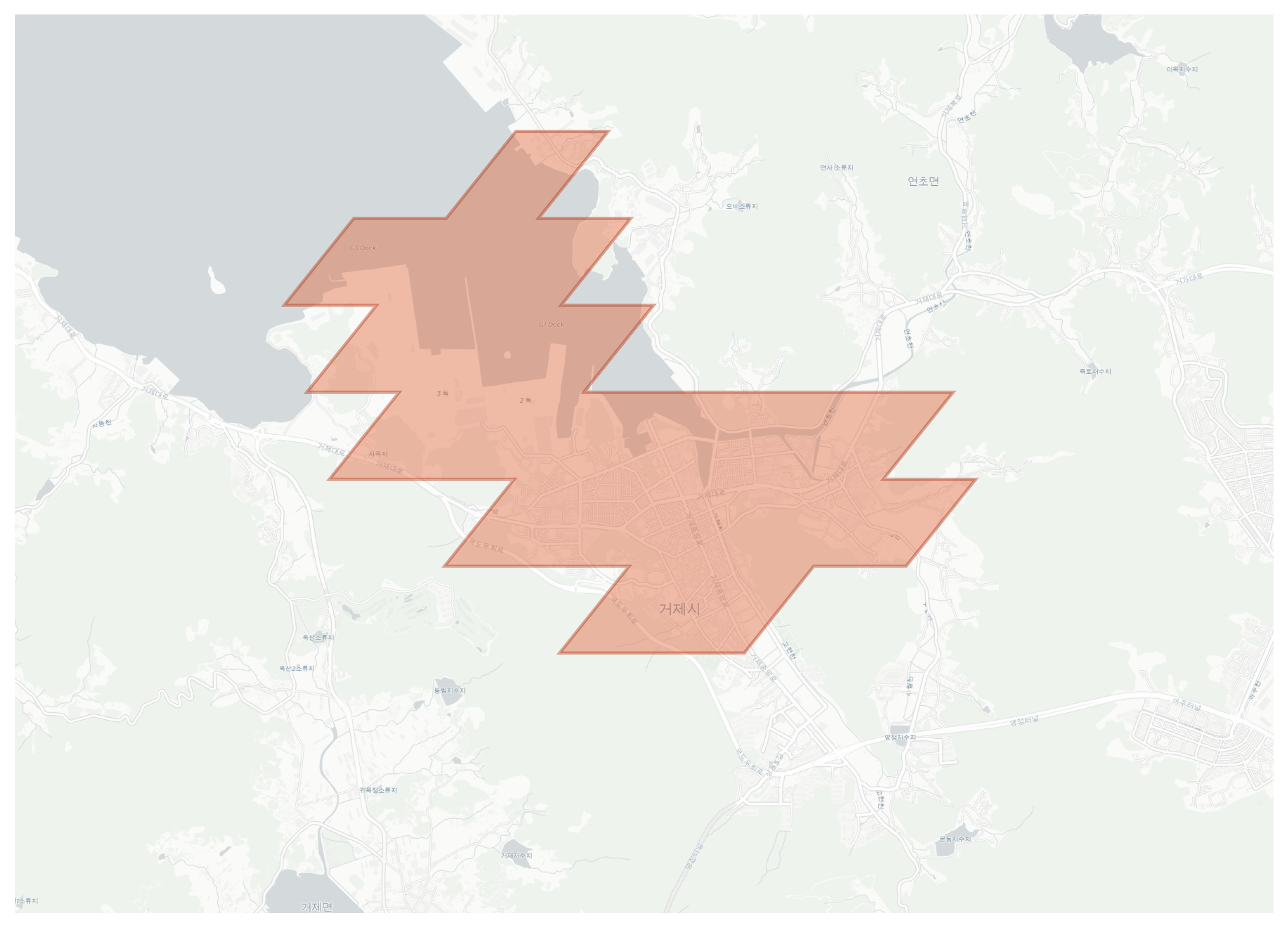 Geoje-si geographic map
