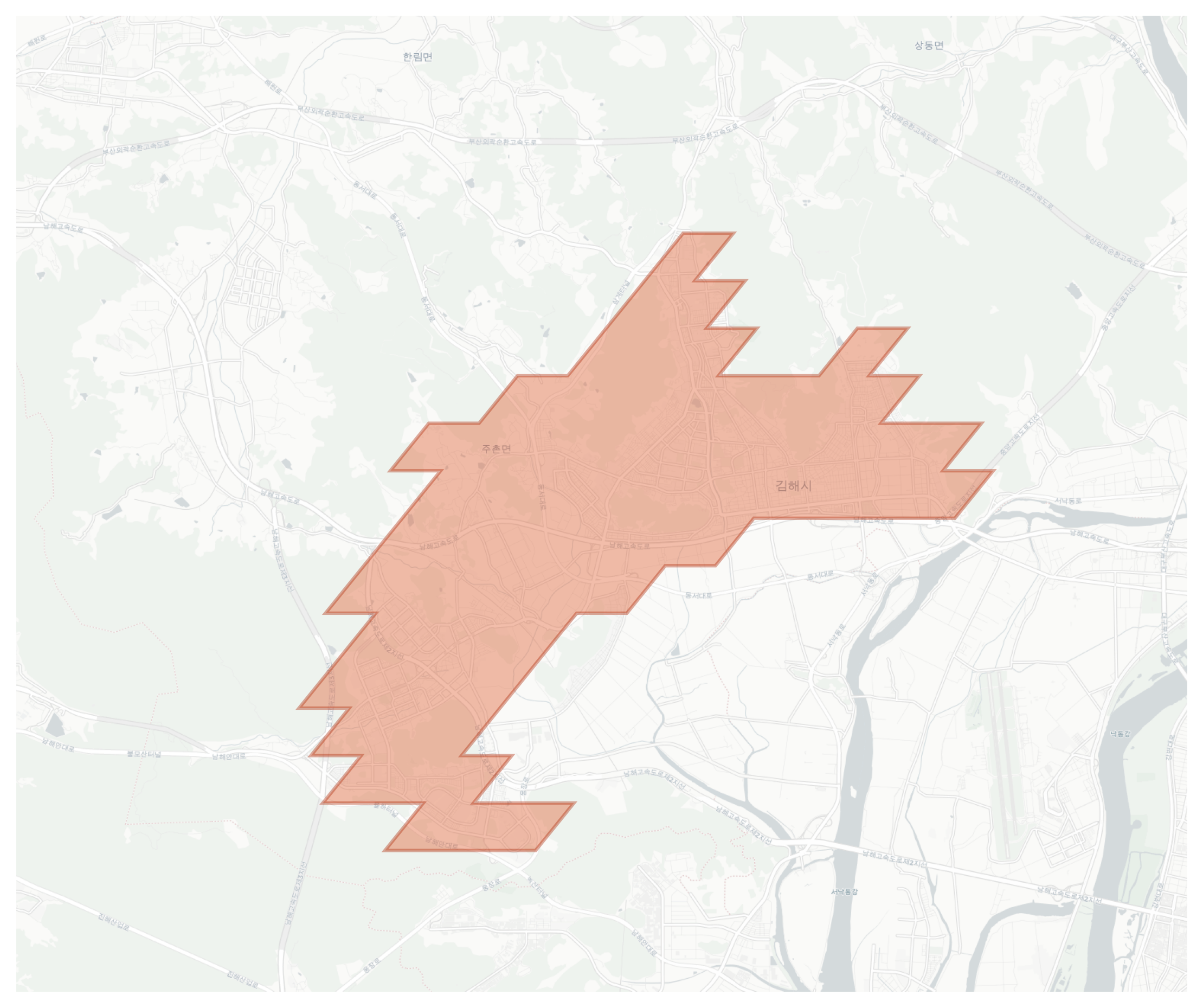 Gimhae geographic map
