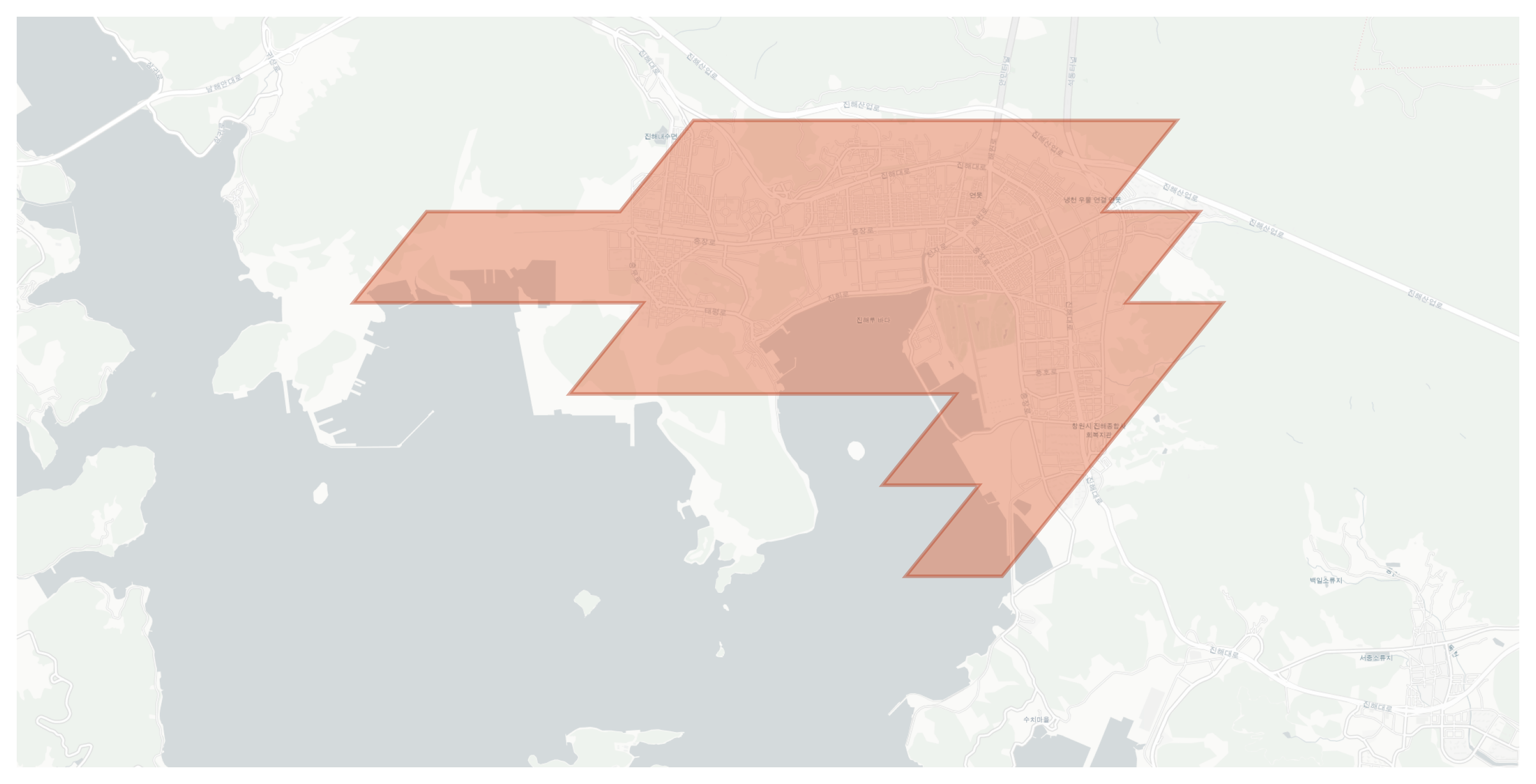 Jinhae-gu geographic map
