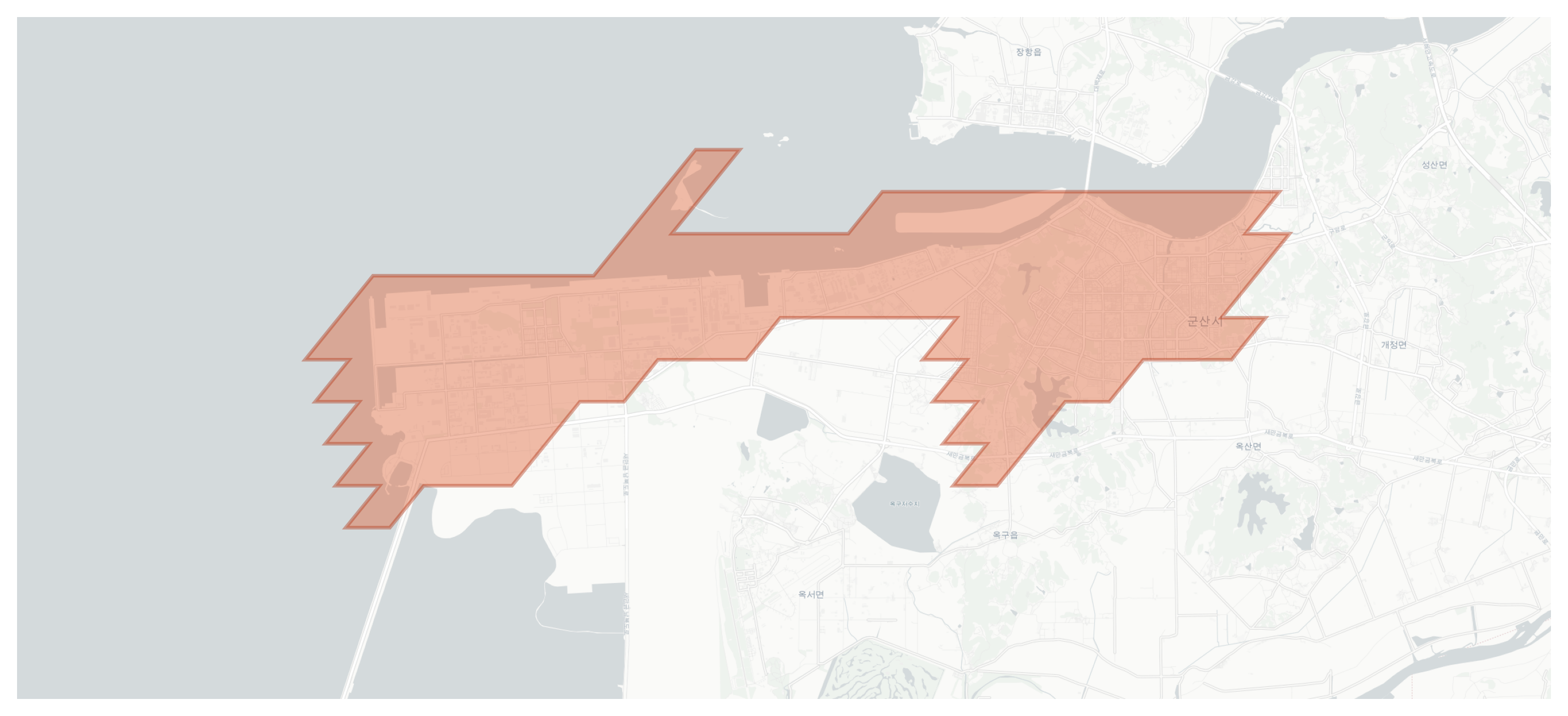 Gunsan-si geographic map