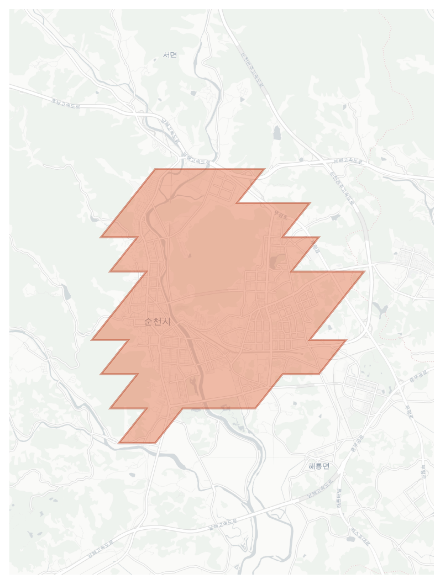Suncheon-si geographic map
