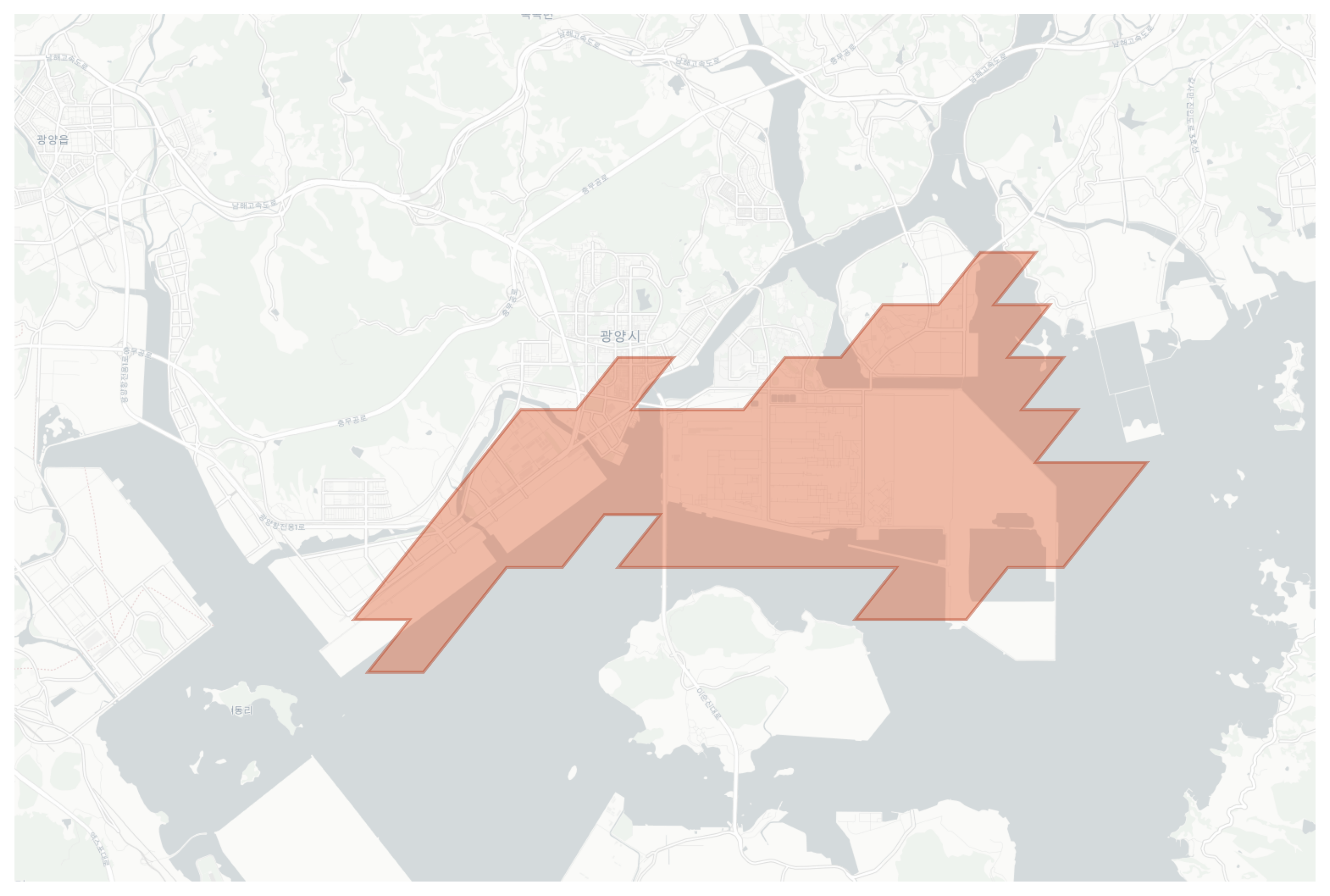 Taein-dong geographic map