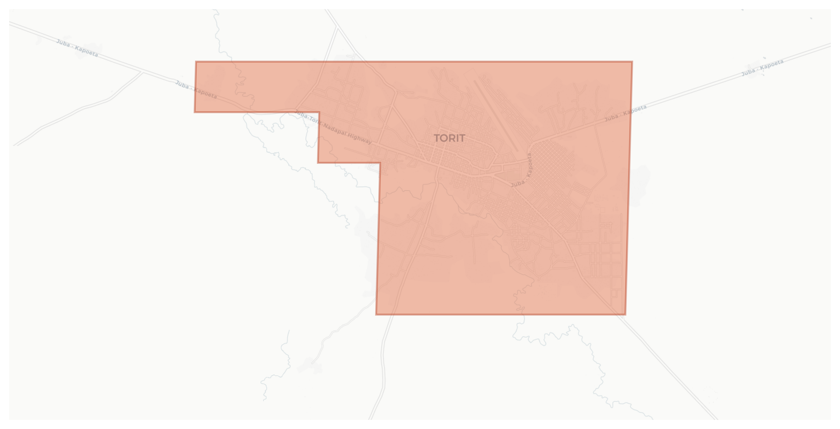 Torit geographic map