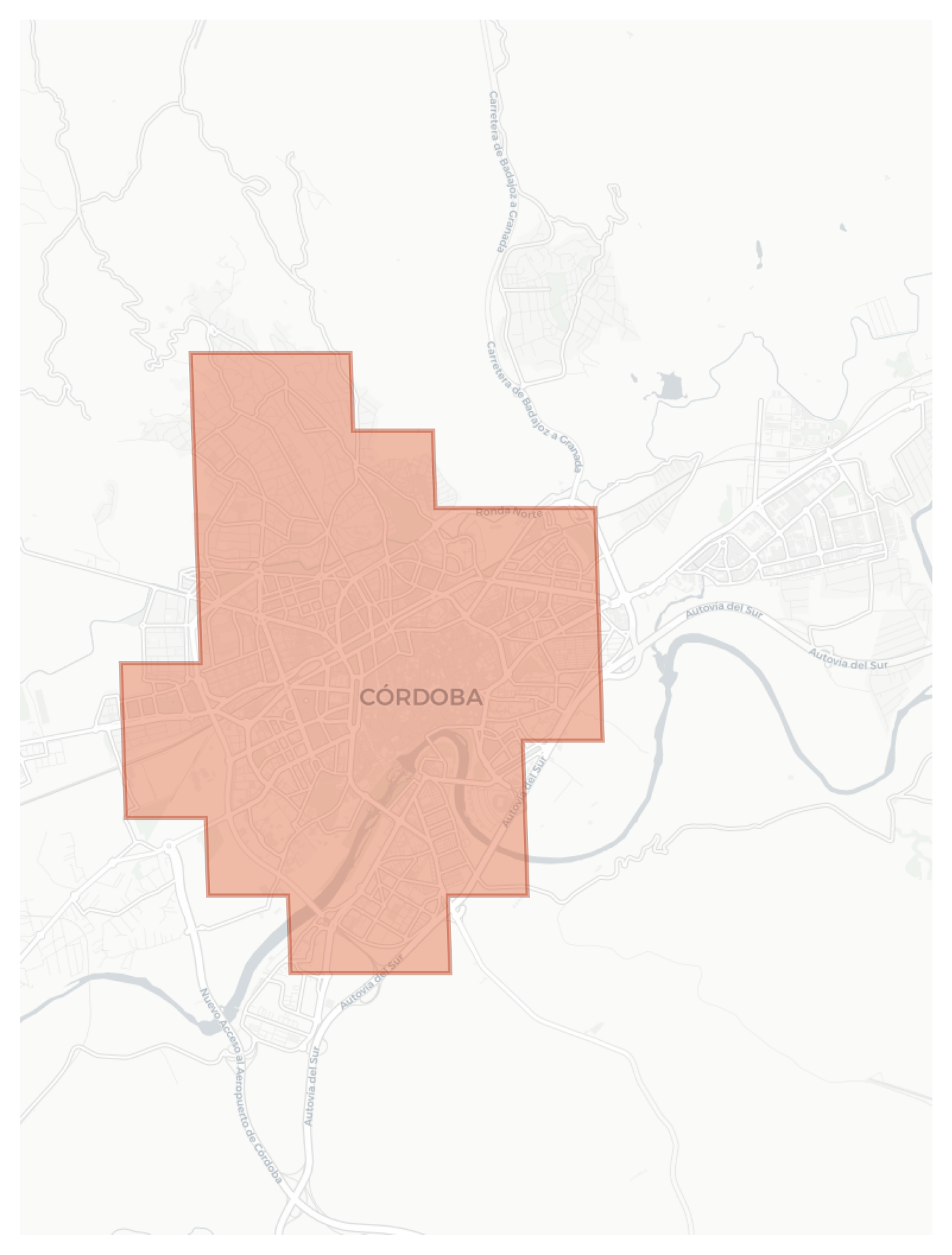 Córdoba geographic map