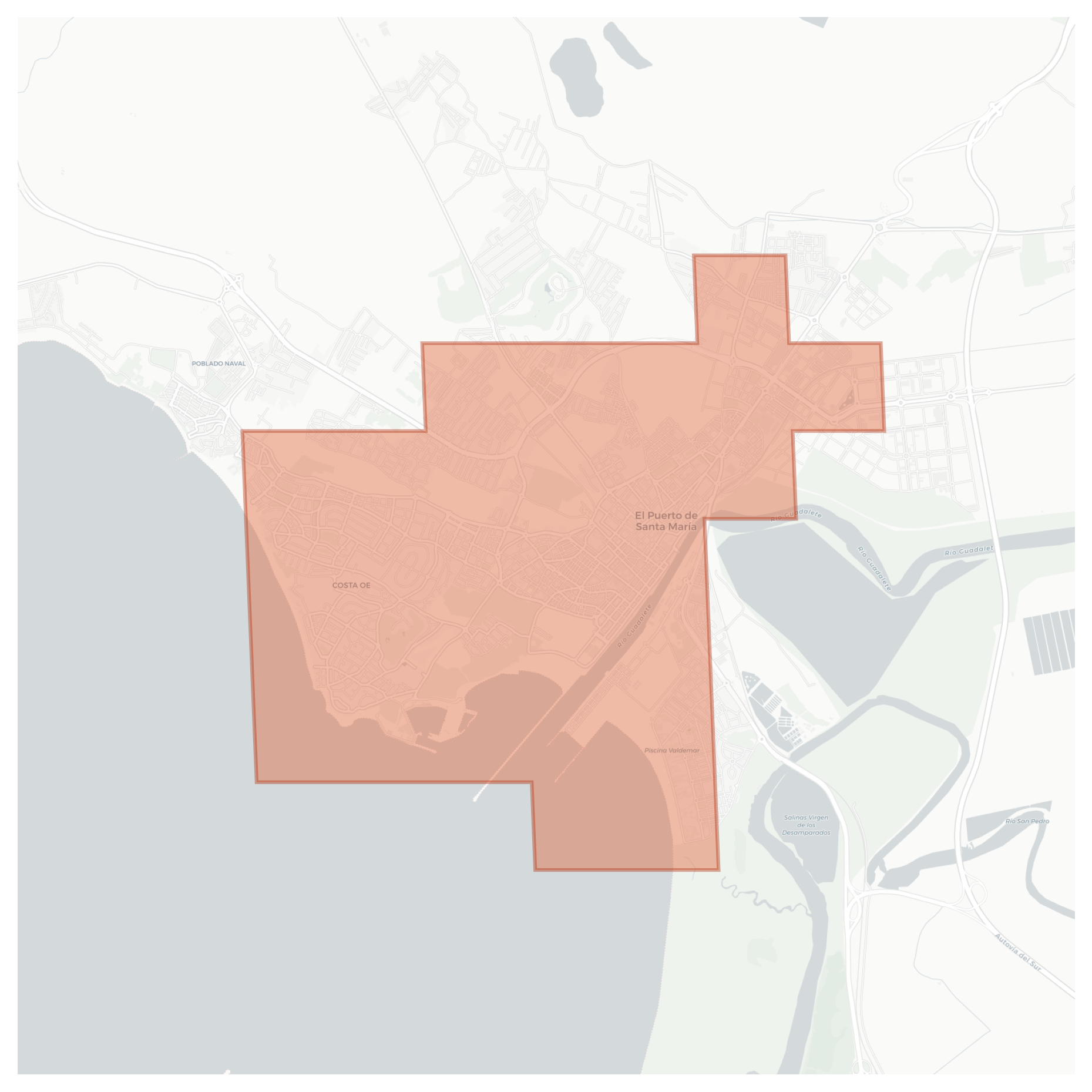 El Puerto de Santa María geographic map
