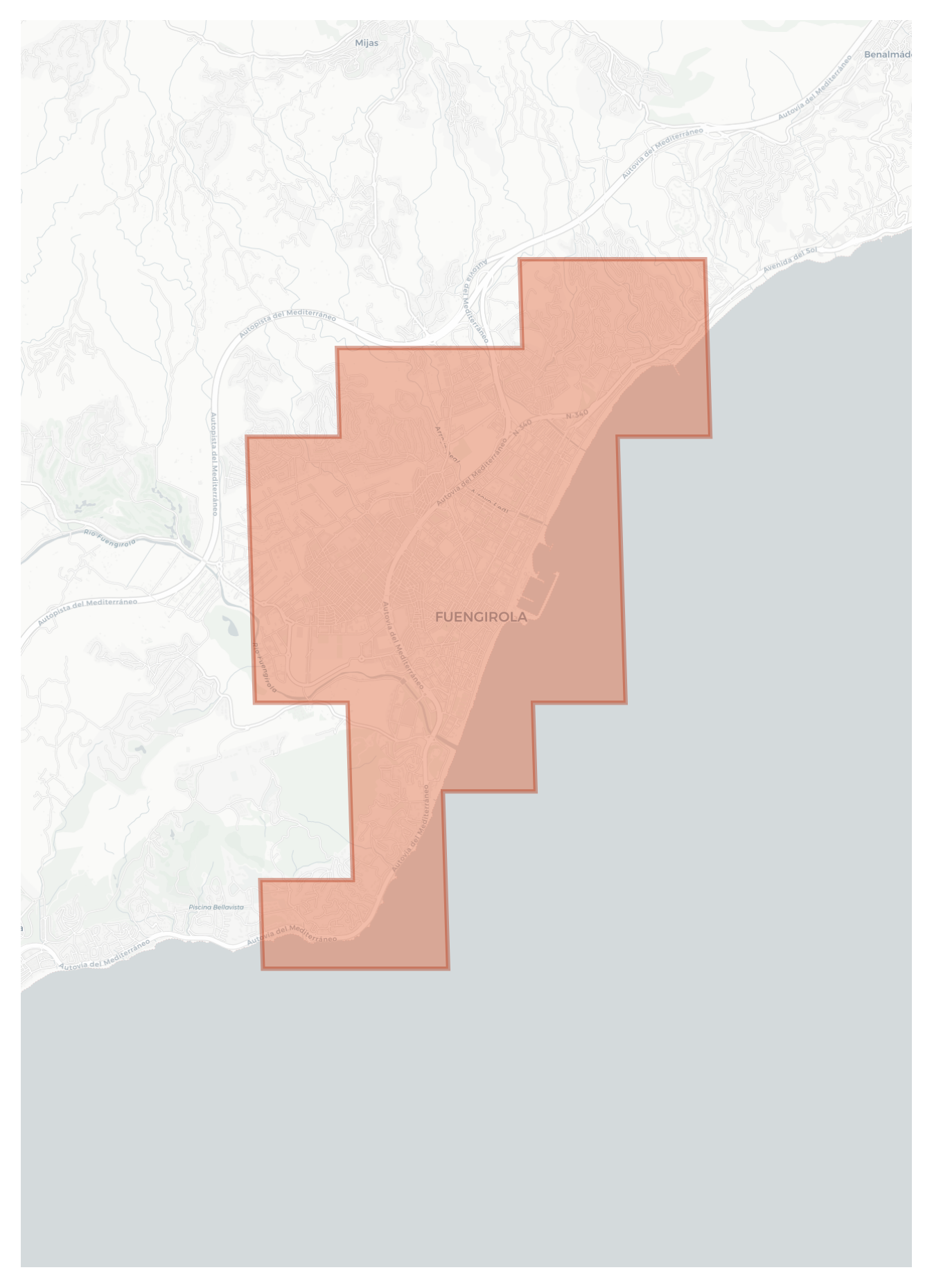 Fuengirola geographic map