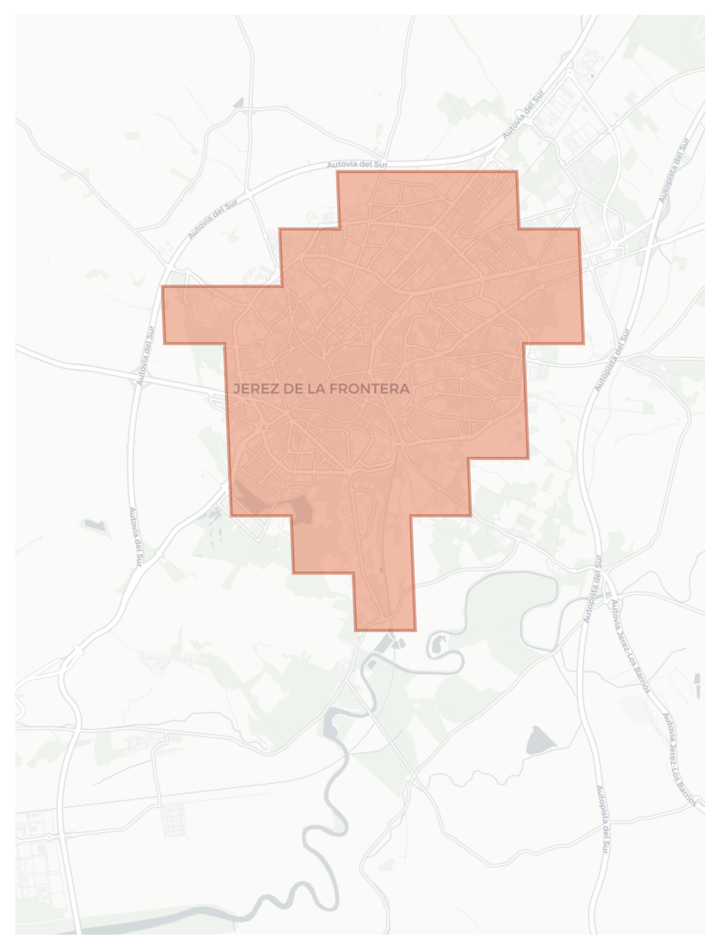 Jerez geographic map