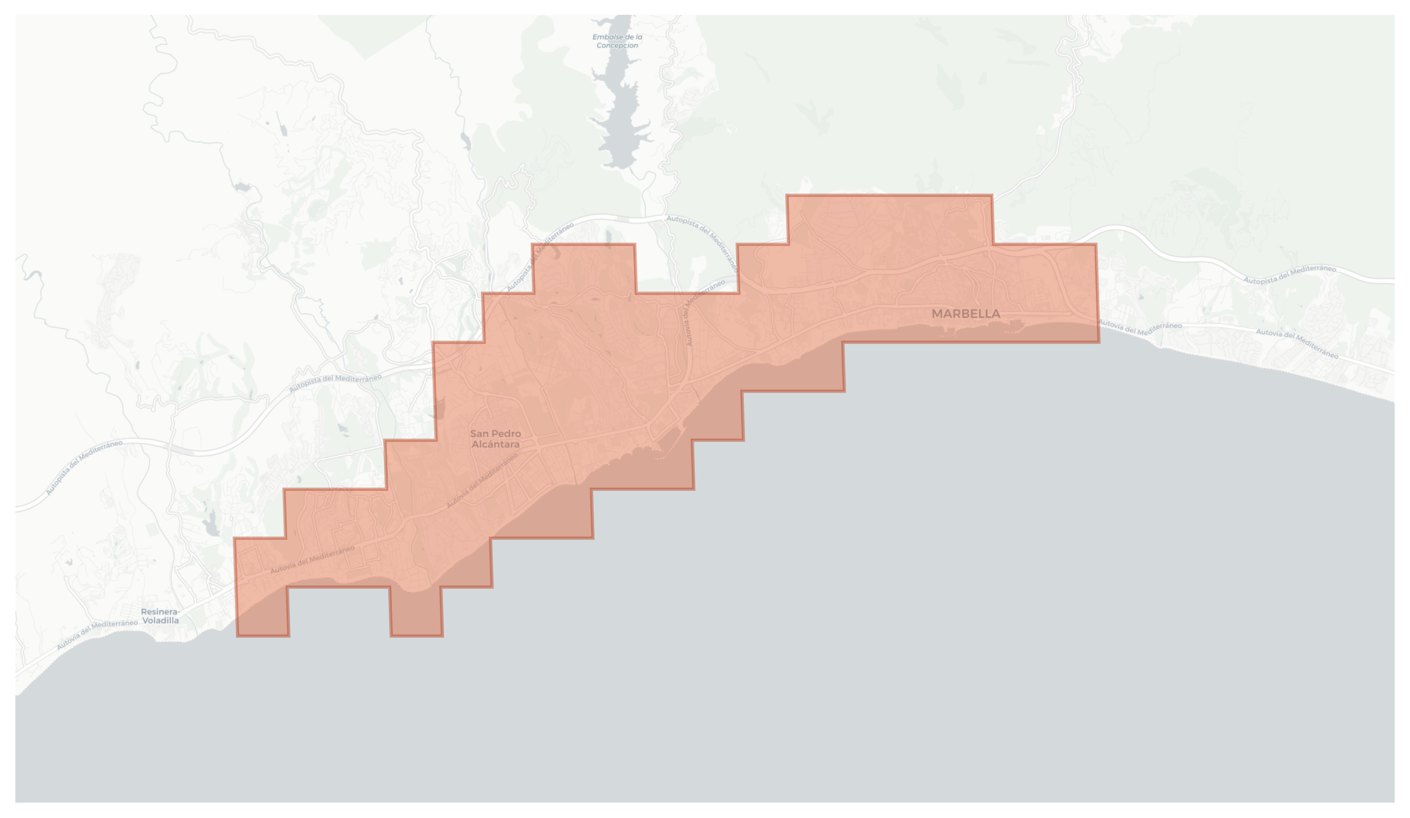 Marbella geographic map