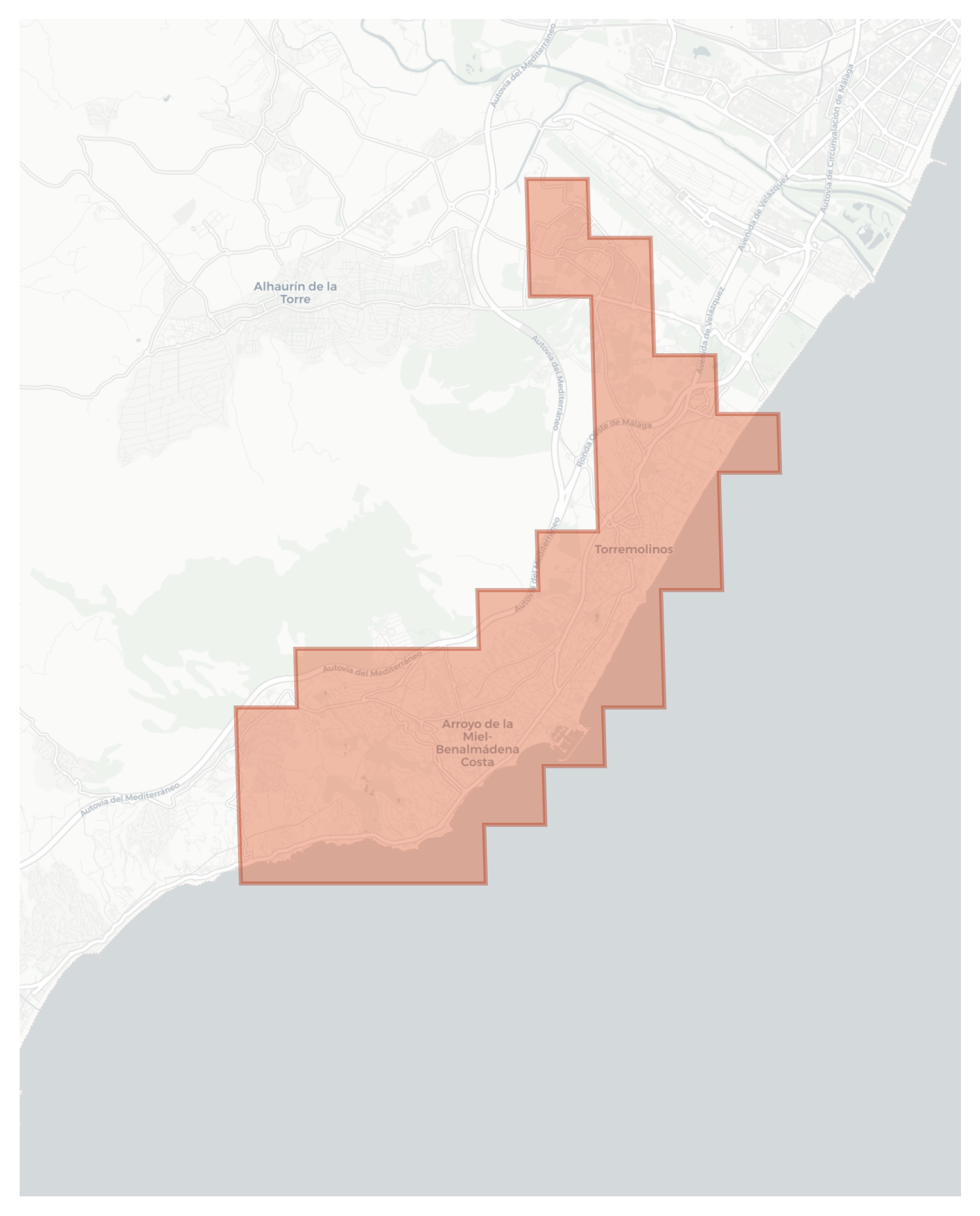 Torremolinos geographic map